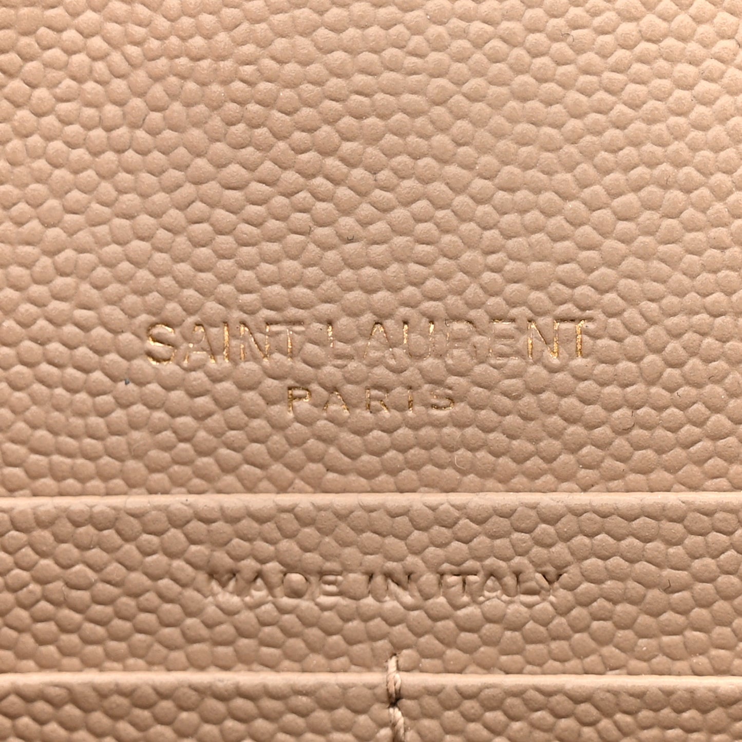 Grain De Poudre Matelasse Chevron Monogram Envelope Chain Wallet Nude Powder