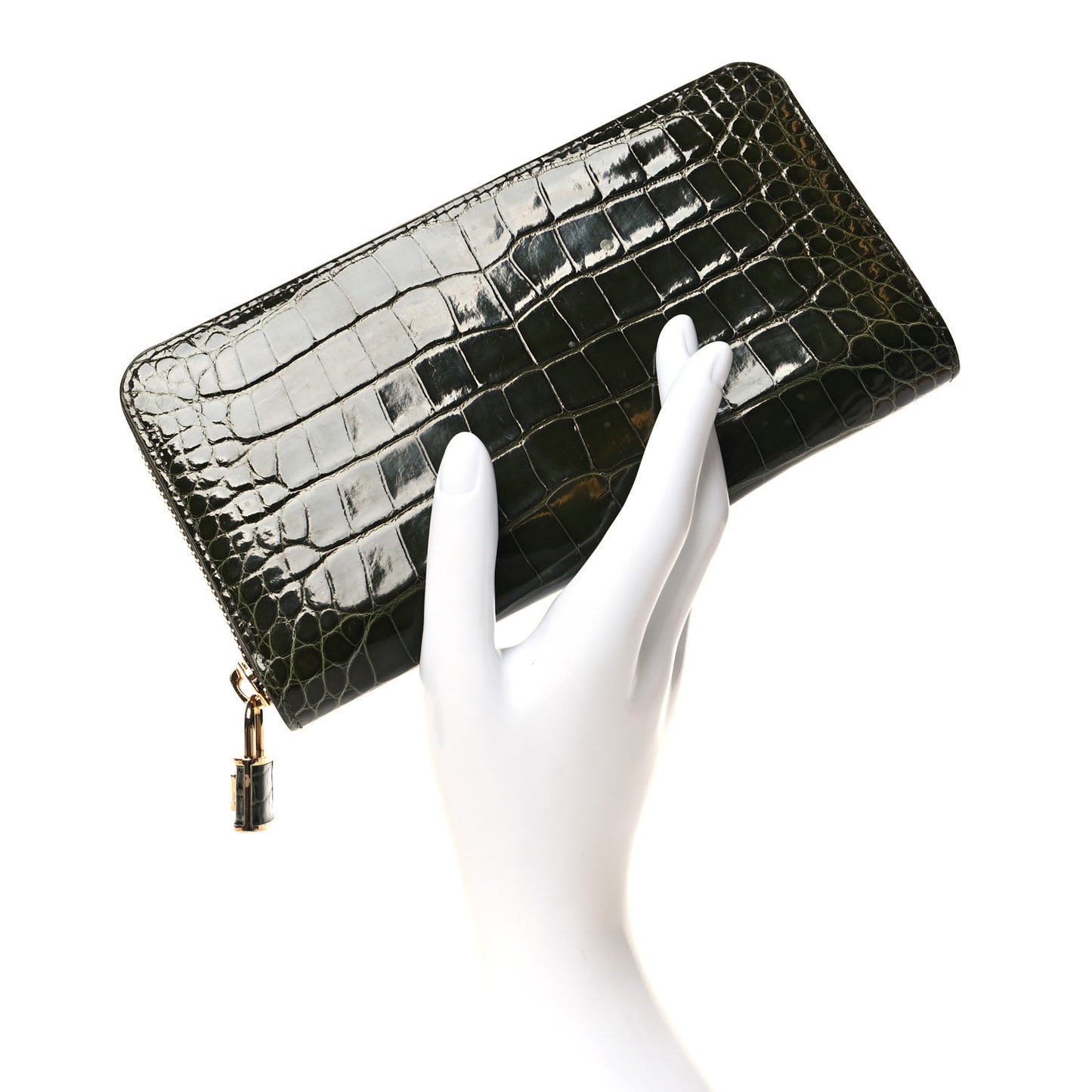 Alligator Zippy Wallet Green