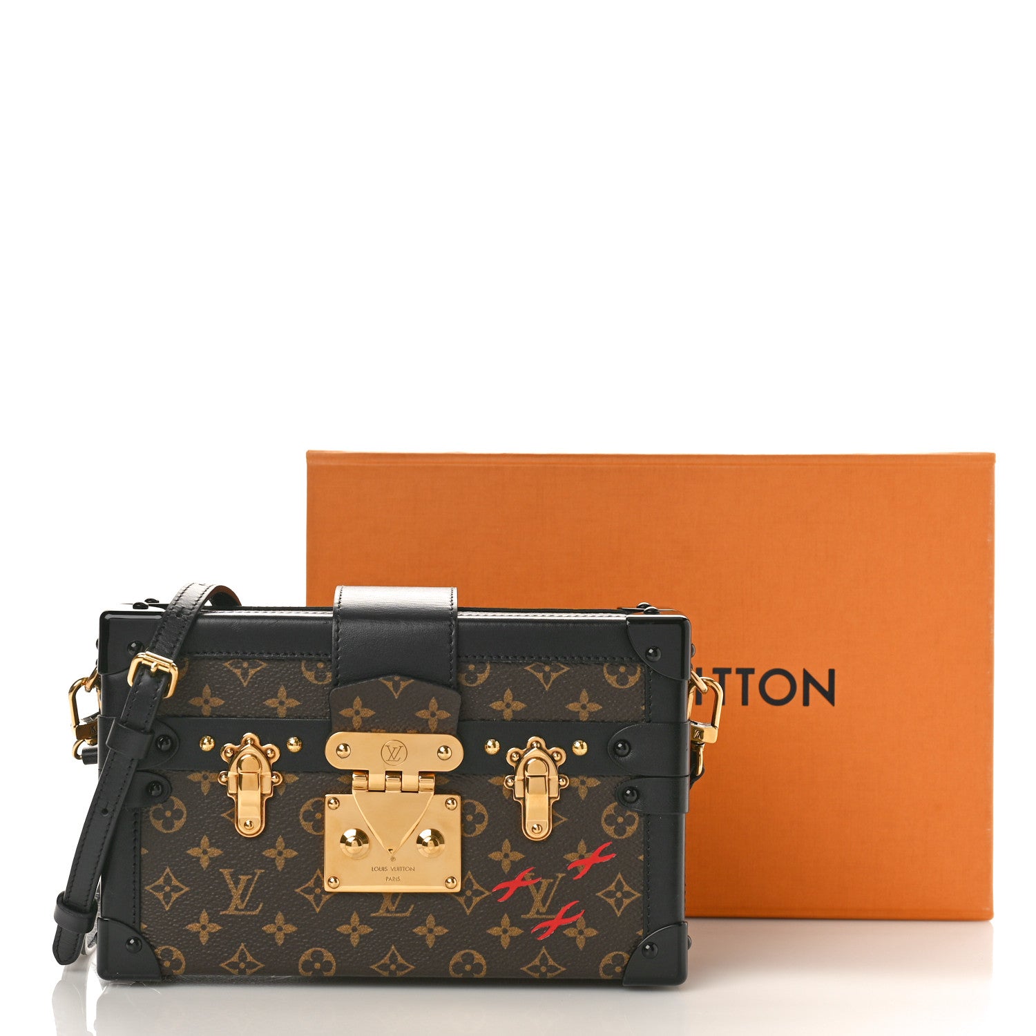 Louis Vuitton Monogram Petite Malle Black 9 of 9