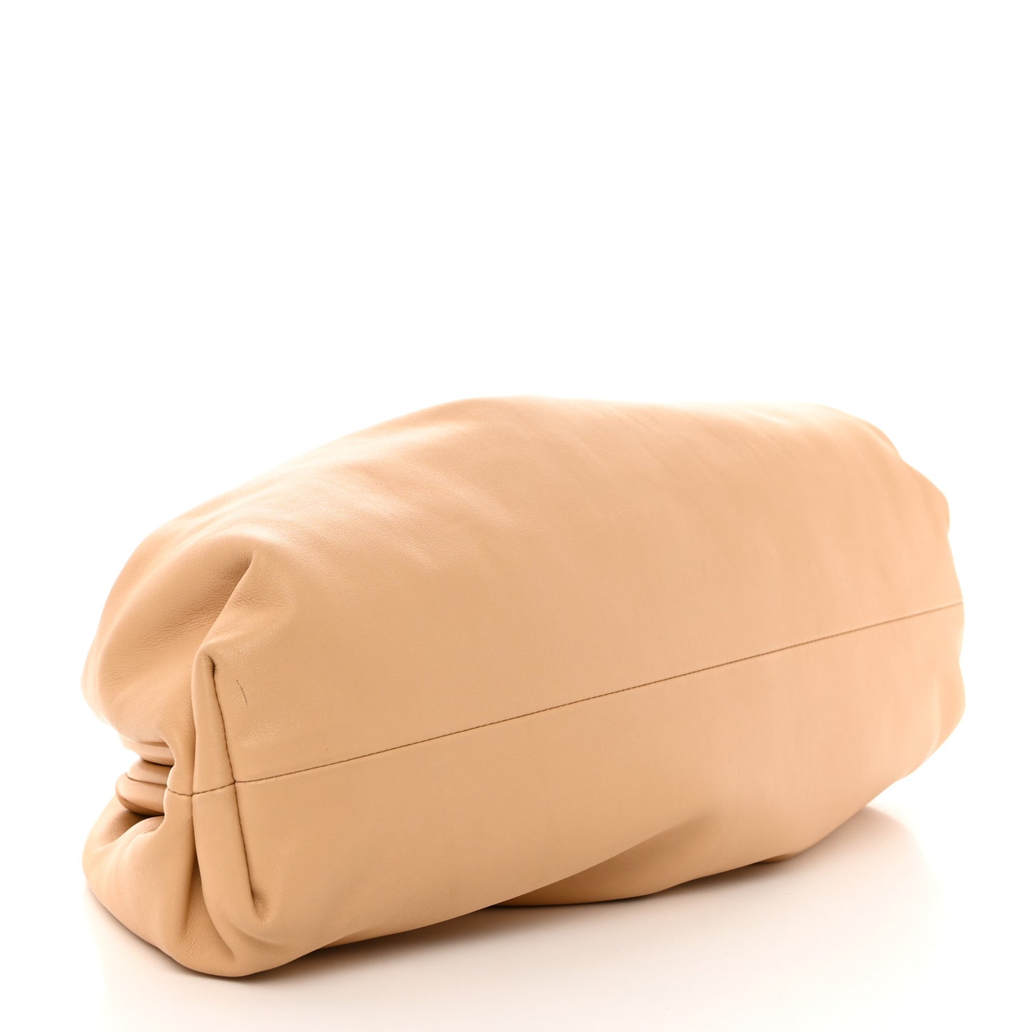 Smooth Butter Calf The Pouch Oversized Clutch Almond