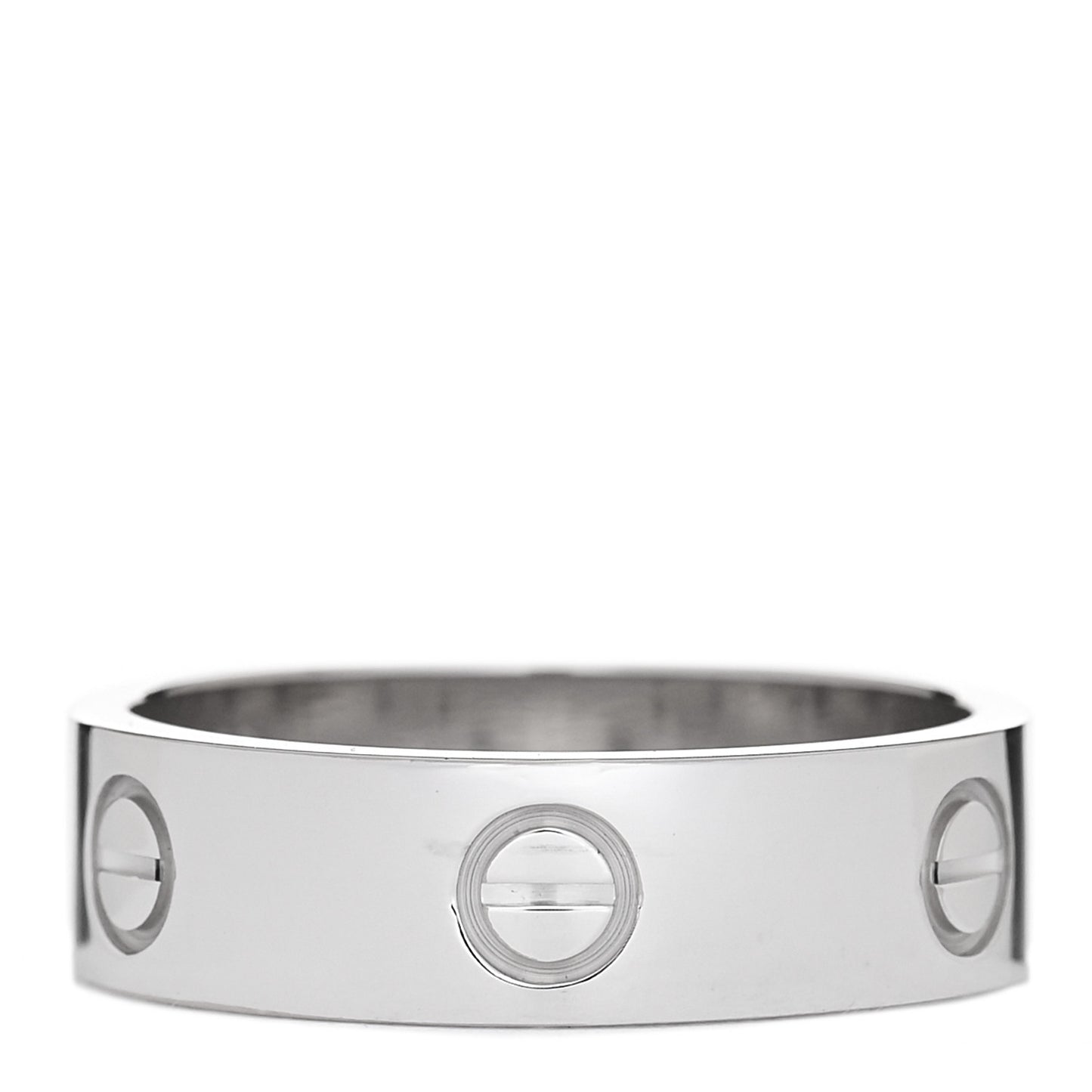 18K White Gold 5.5mm LOVE Ring 59 8.75