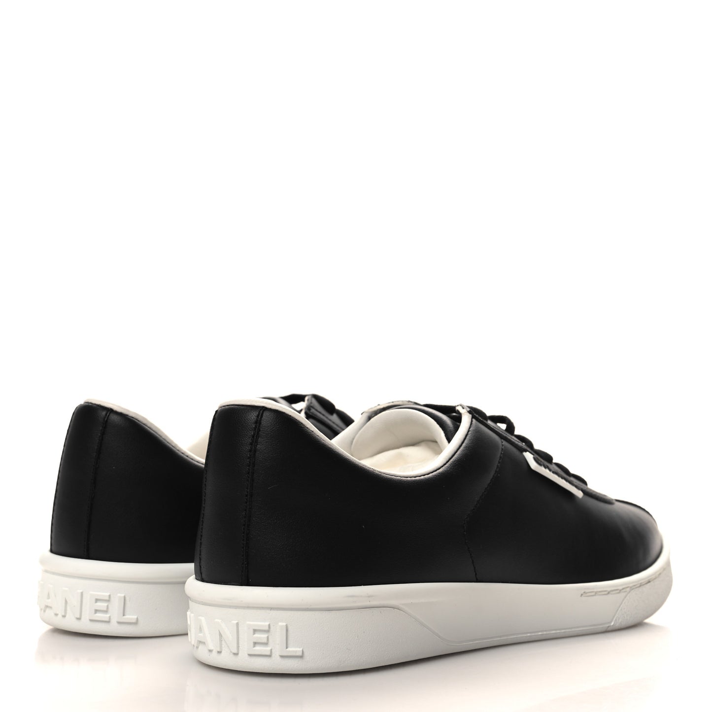 Calfskin CC Womens Sneakers 39 Black
