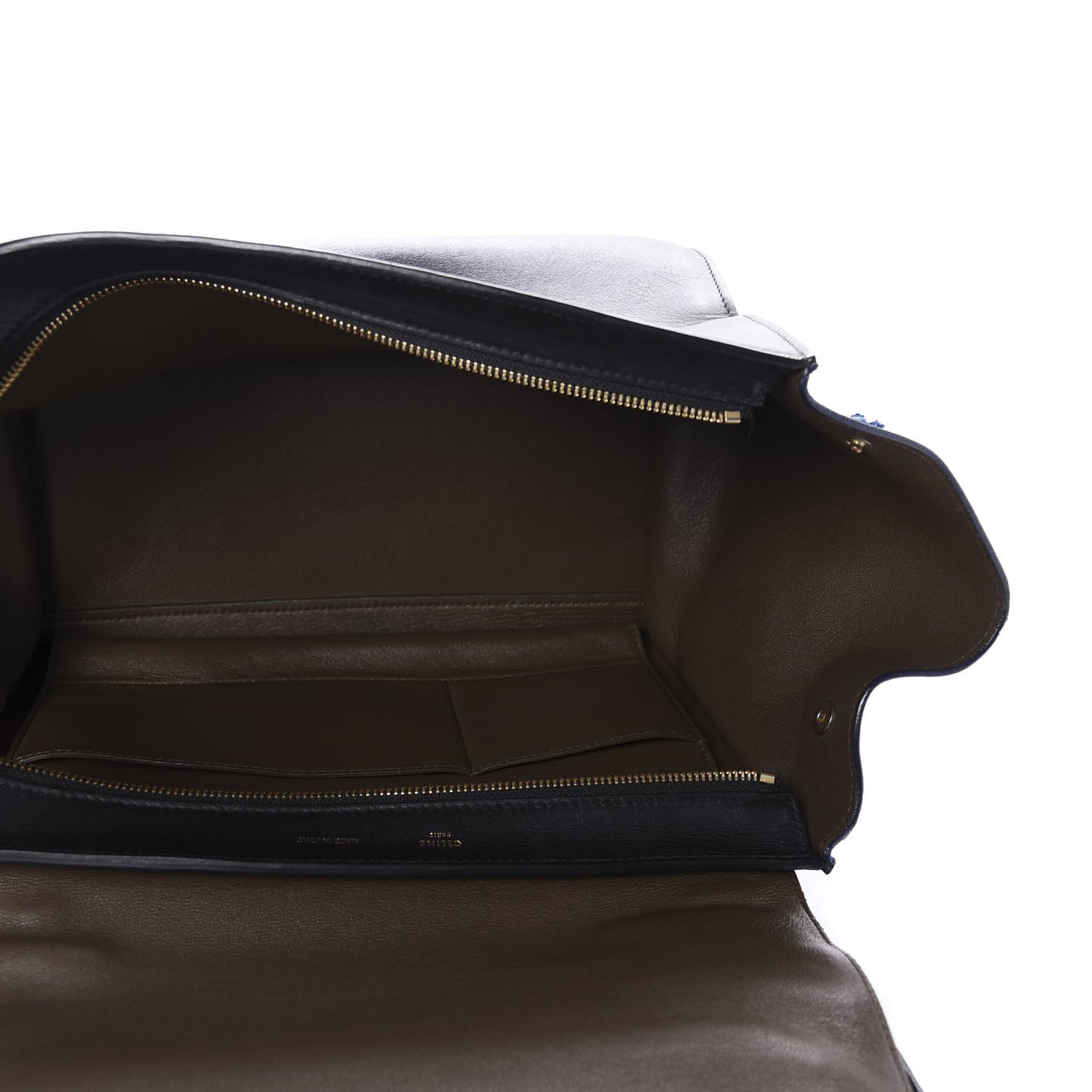 Bullhide Calfskin Nubuck Medium Tri-color Trapeze Coffee