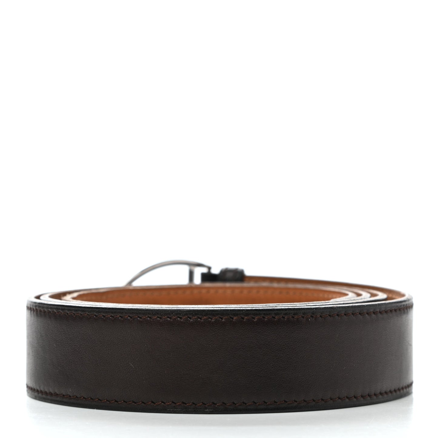 Box 32mm Stirrup Belt 100 Chocolate