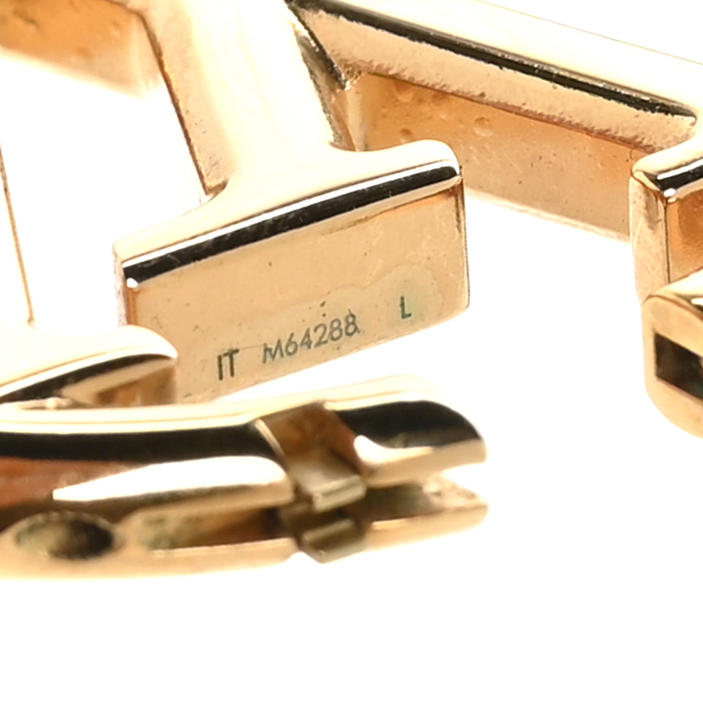 Metal Louise Hoop Earrings Gold