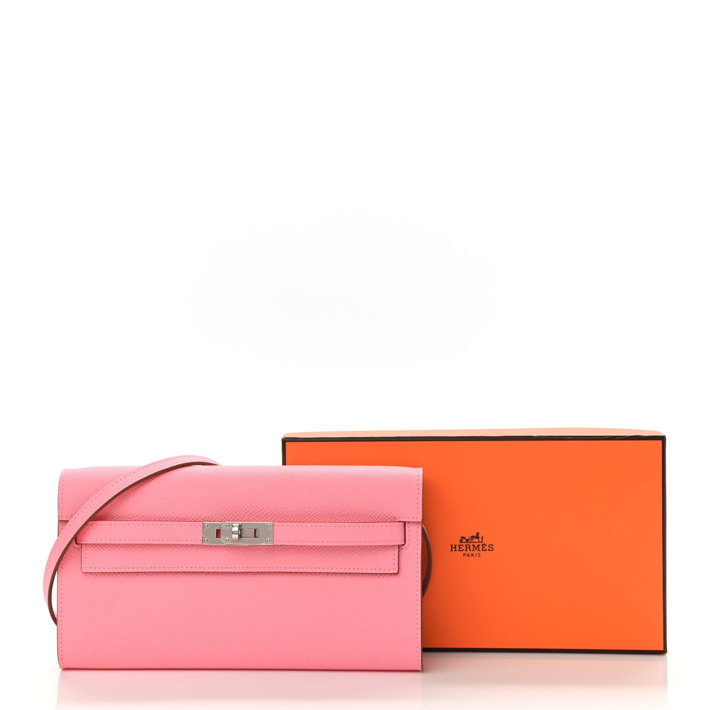 Epsom Kelly Wallet To Go Rose Confetti