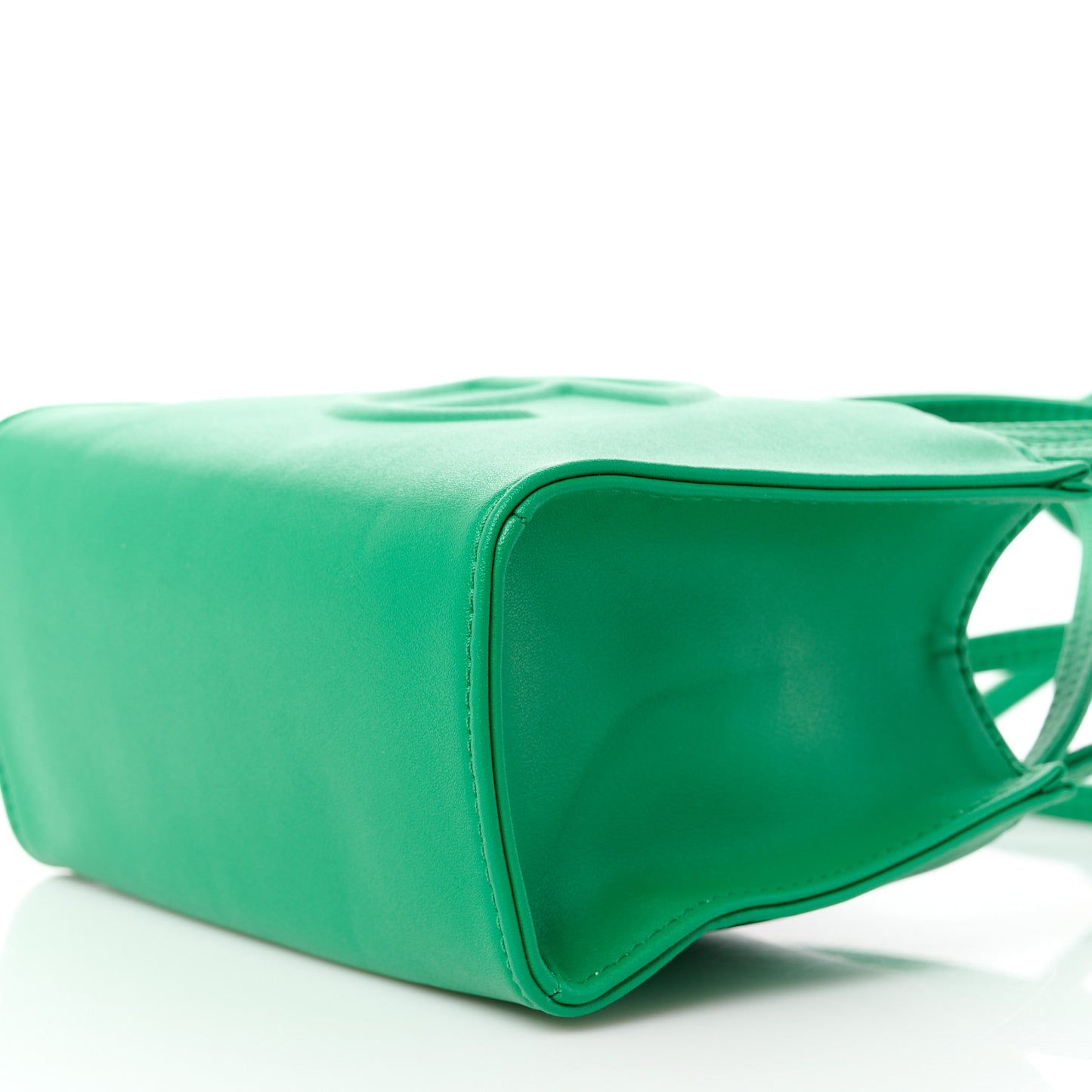 Vegan Leather Small Shopping Bag Greenscreen