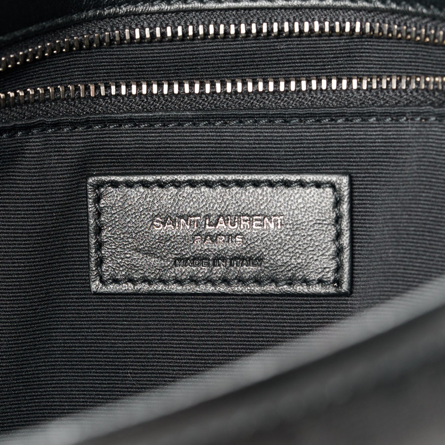 Crinkled Calfskin Monogram Medium Niki Chain Satchel Black