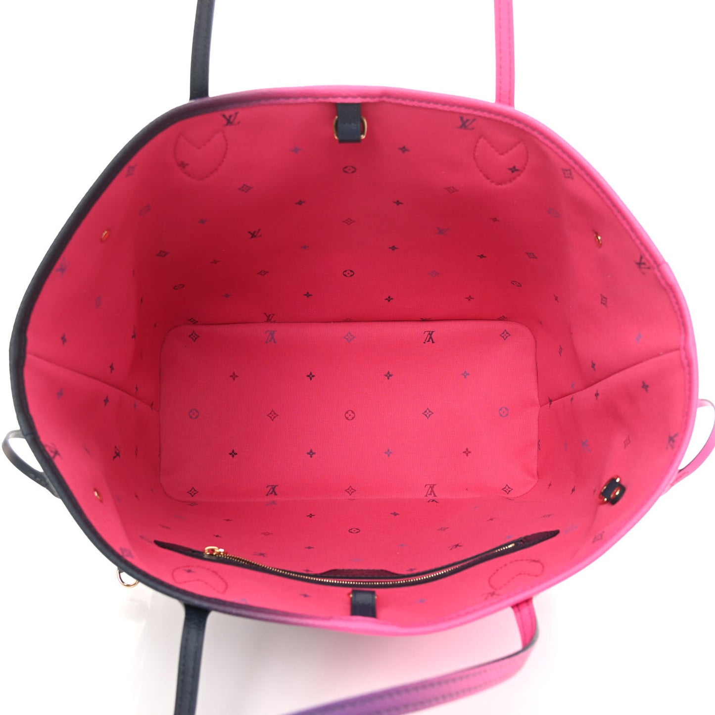 Monogram Giant Spring In The City Neverfull MM Midnight Fuchsia