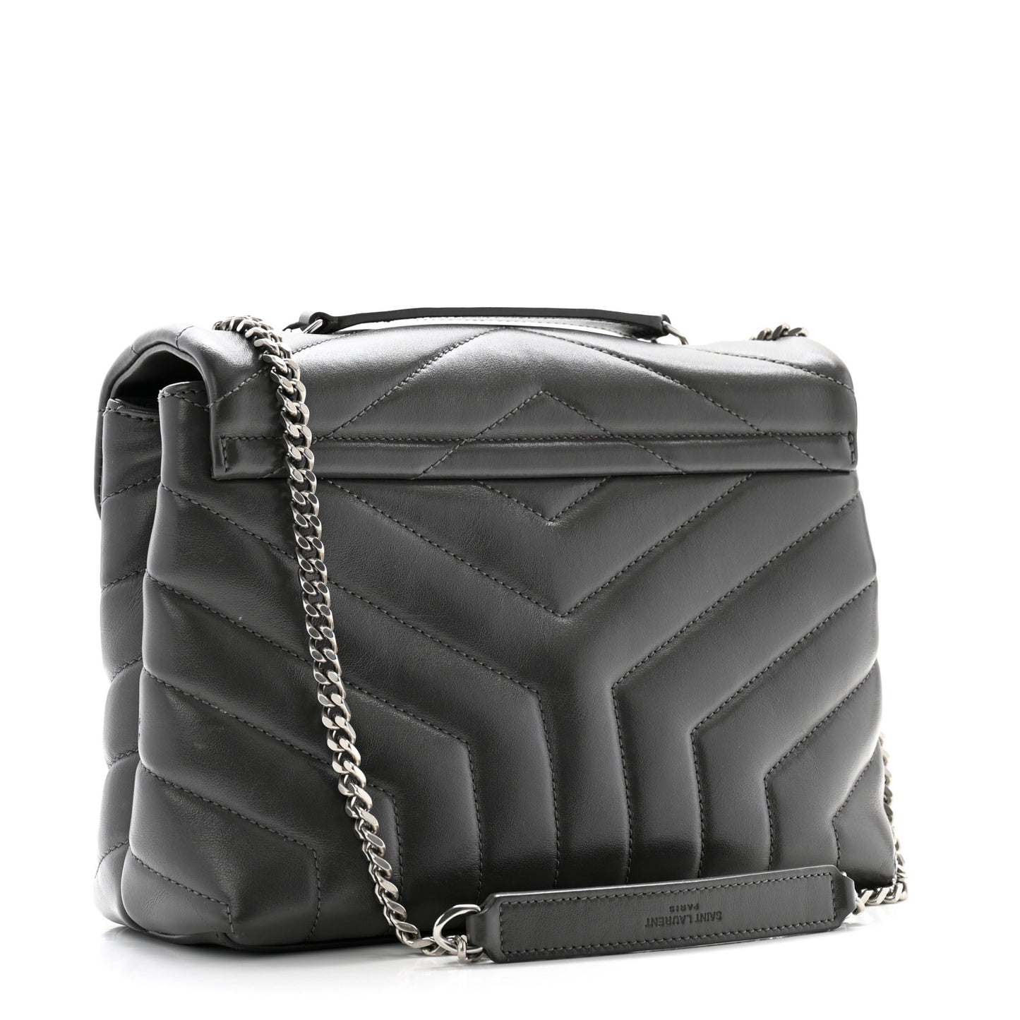 Calfskin Y Quilted Monogram Small Loulou Chain Satchel Earth