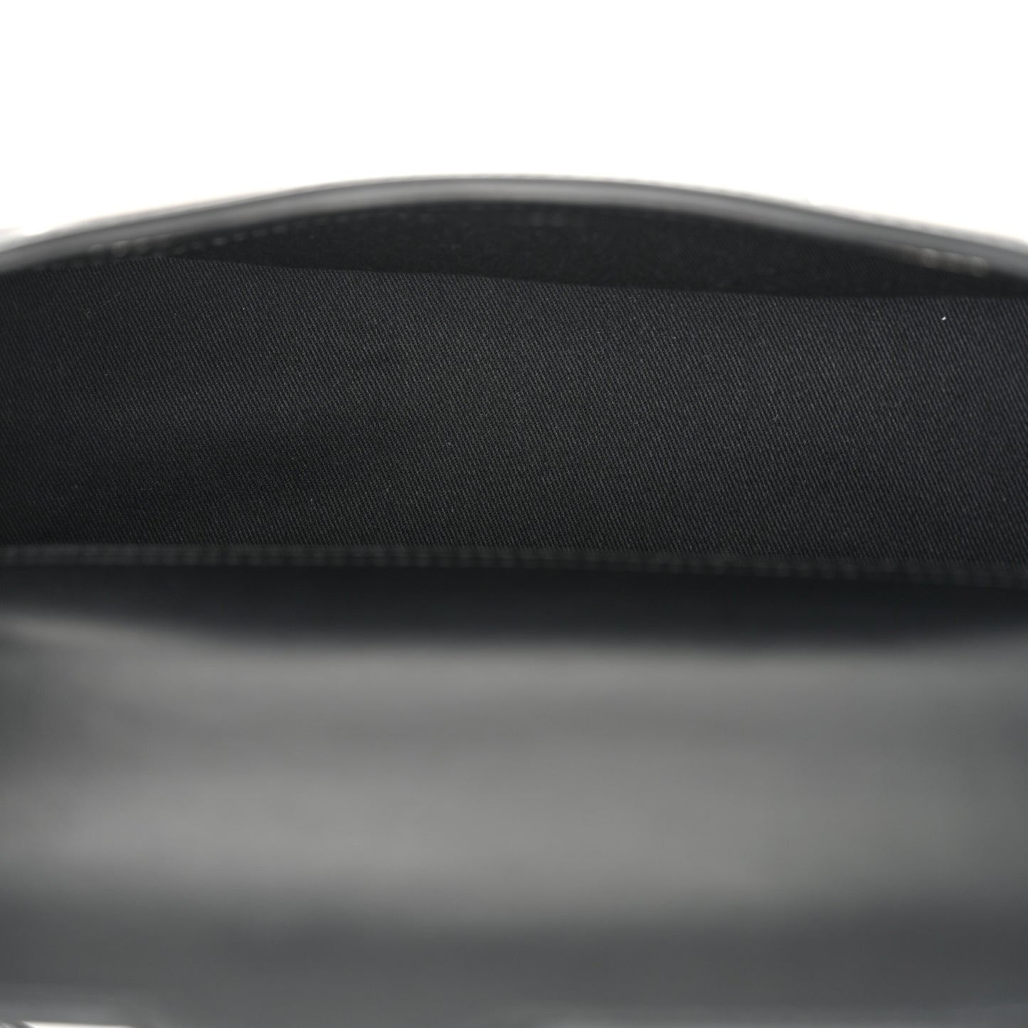 Calfskin Clam Shoulder Bag Black