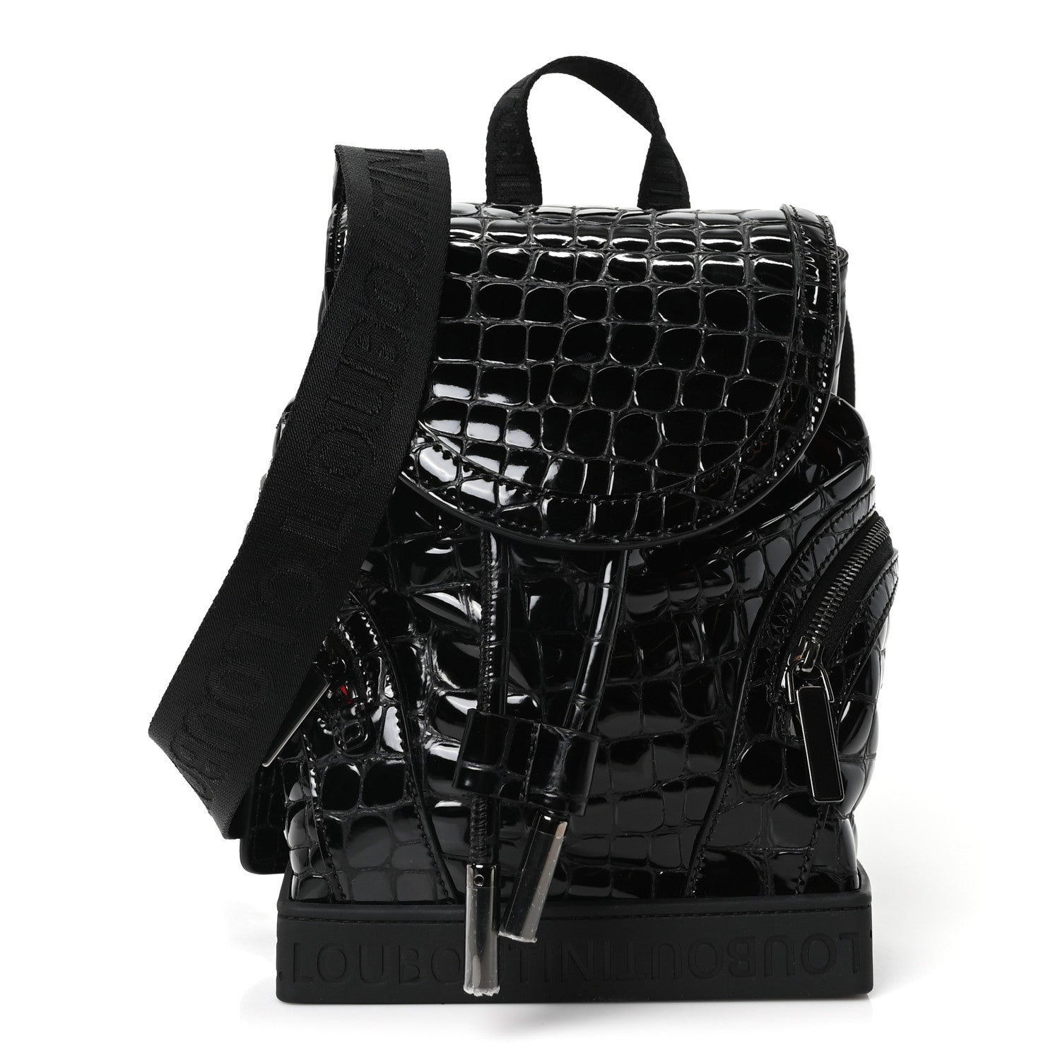 Christian Louboutin Calfskin Alligator Embossed Small Explorafunk