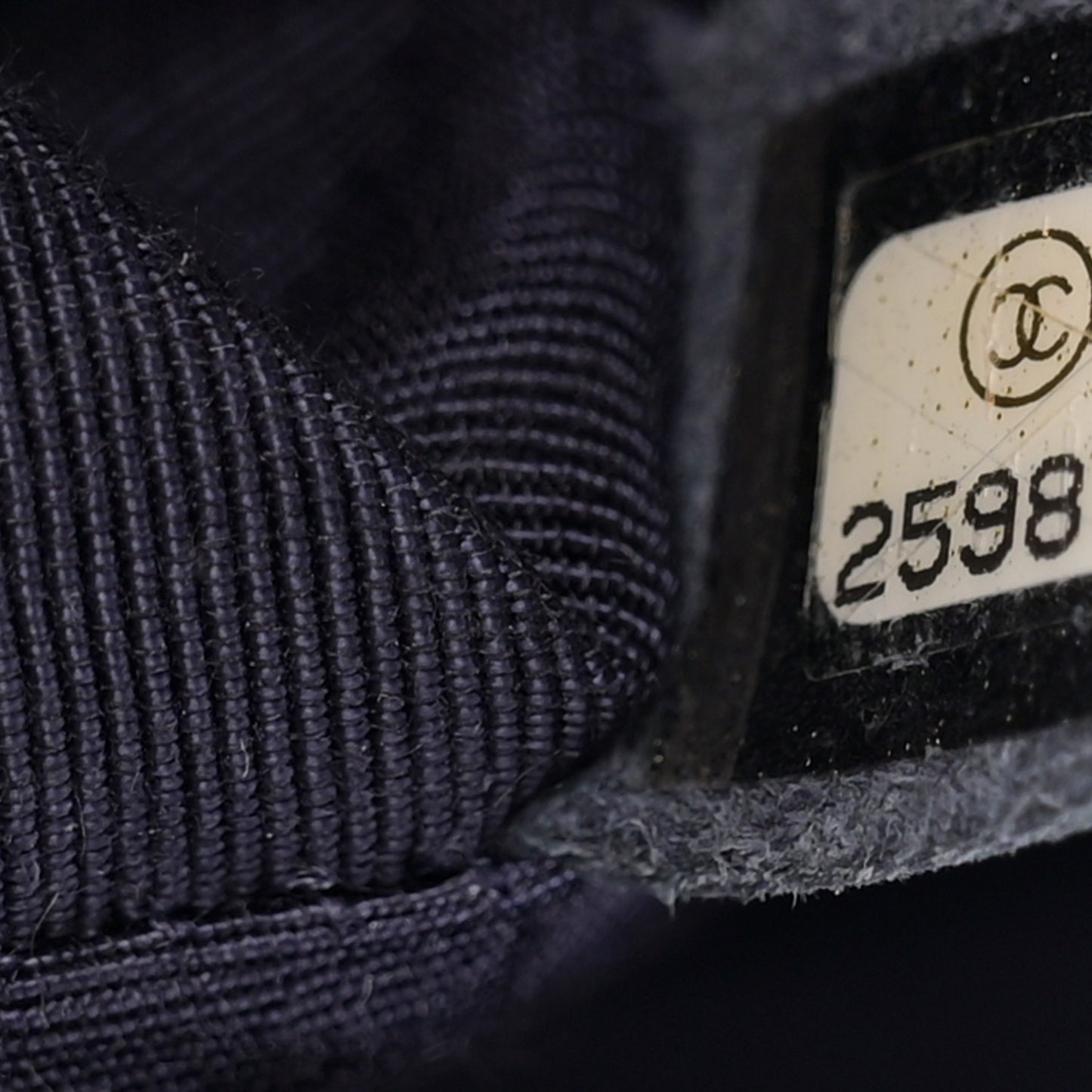 Lambskin Braided Woven Medium Boy Flap Navy Black