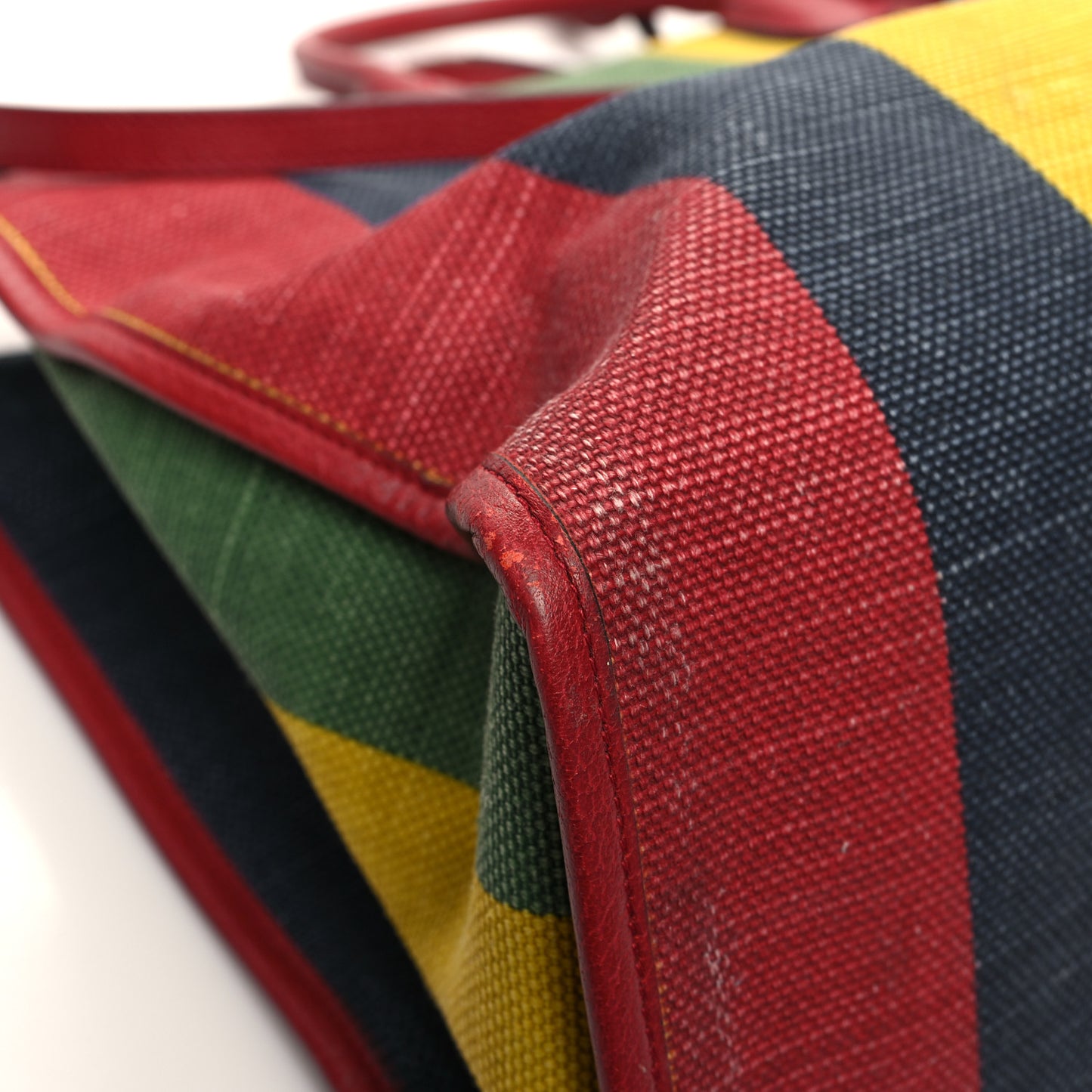 Canvas Marley Stripe Script Logo Large Gucci 100 Tote Bag Multicolor