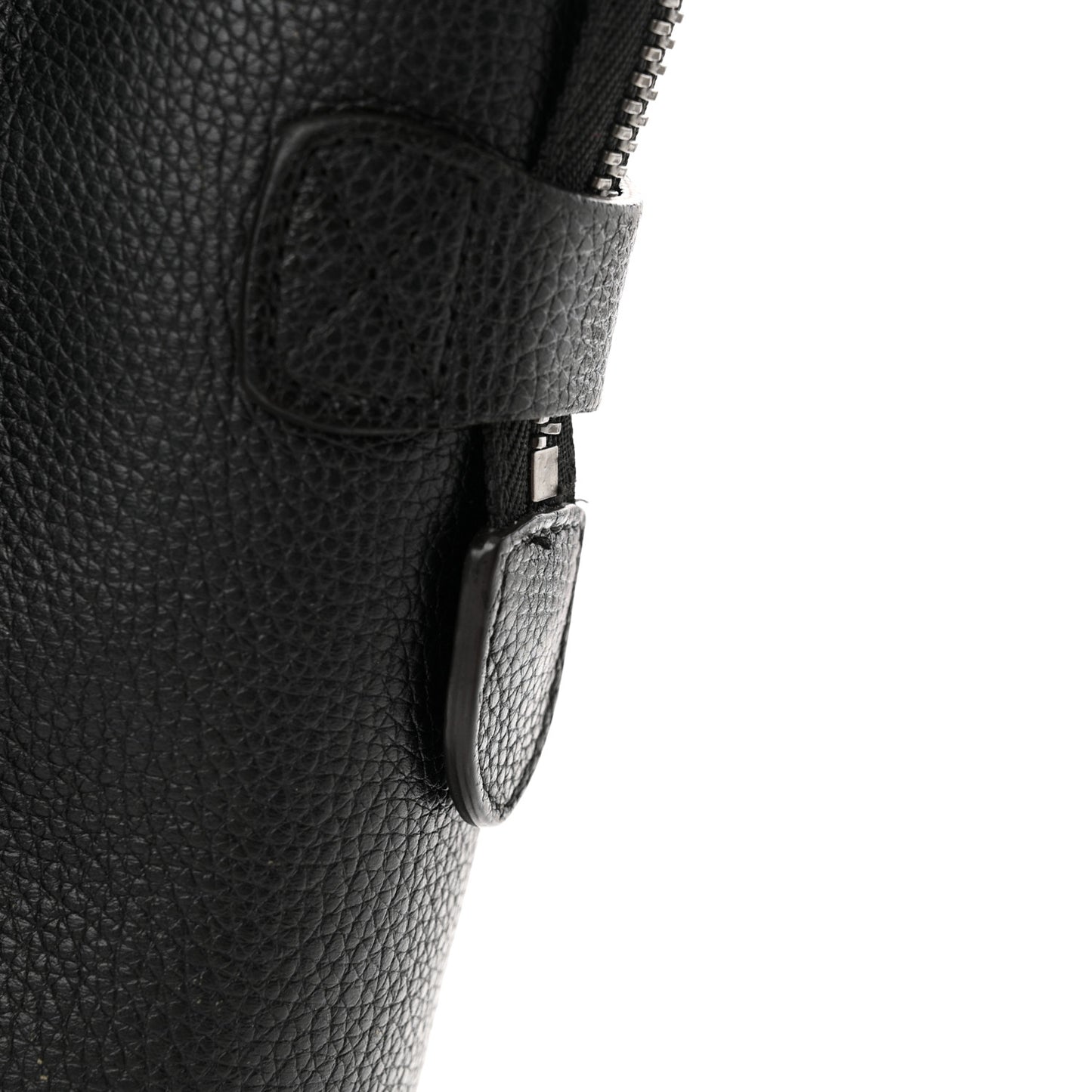 Drummed Calfskin Micro Luggage Black