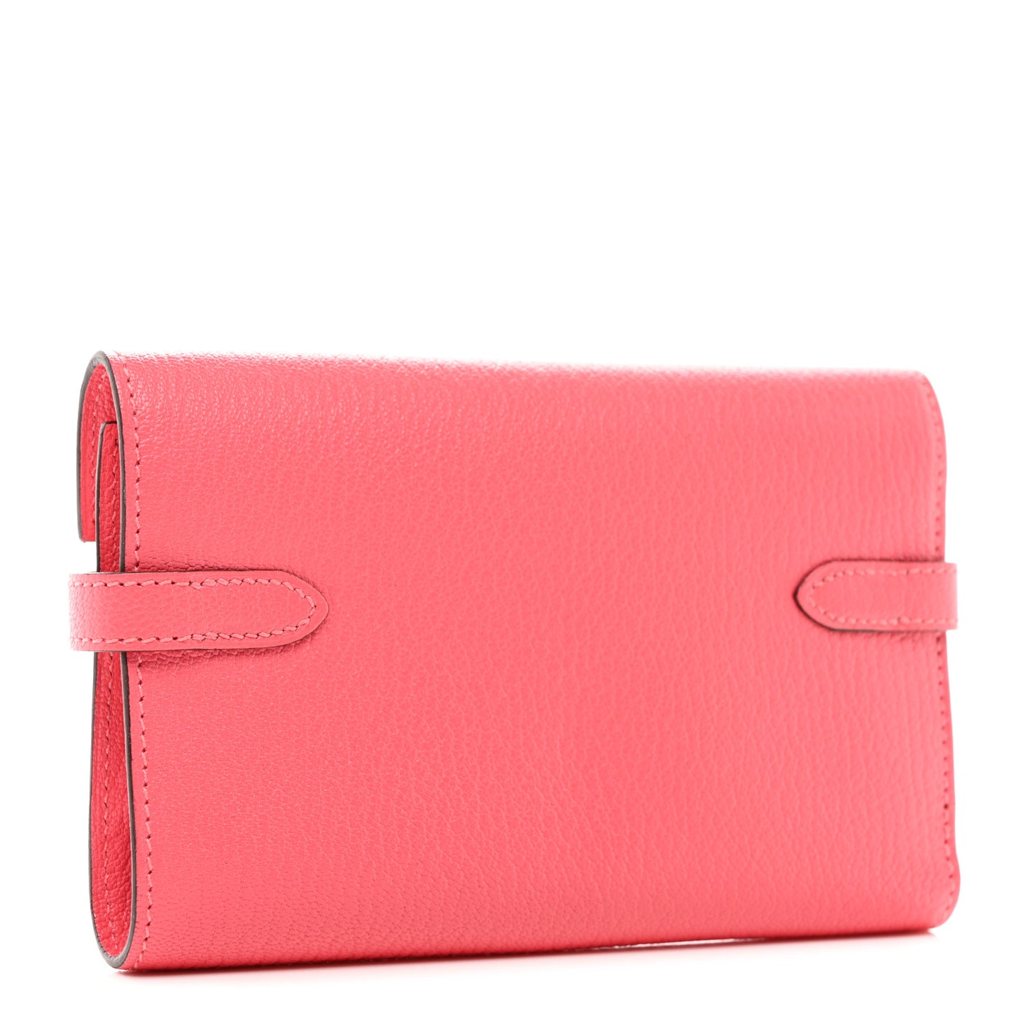Chevre Mysore Kelly Medium Wallet Rose Lipstick
