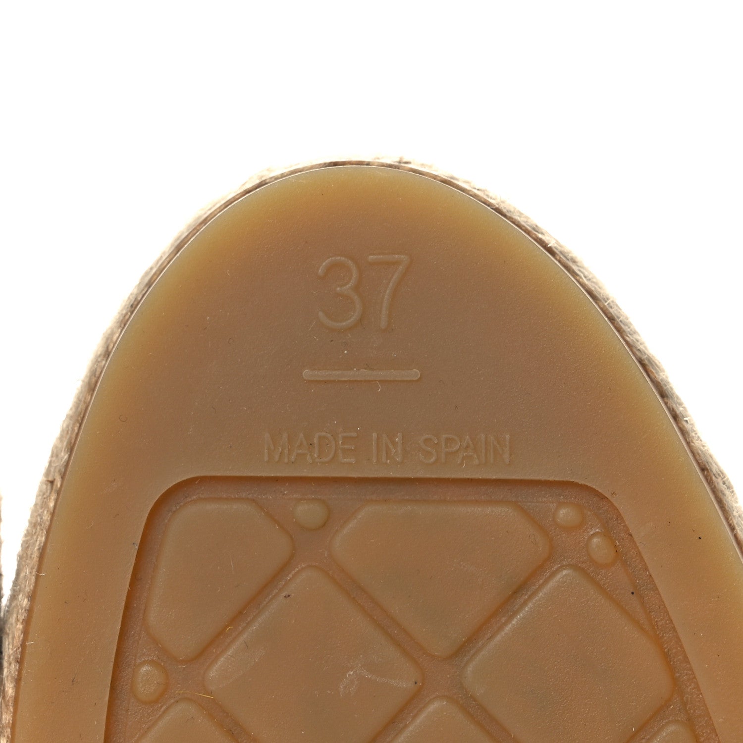 Chanel Printed Lambskin CC Espadrilles 37 Black White 7 of 10