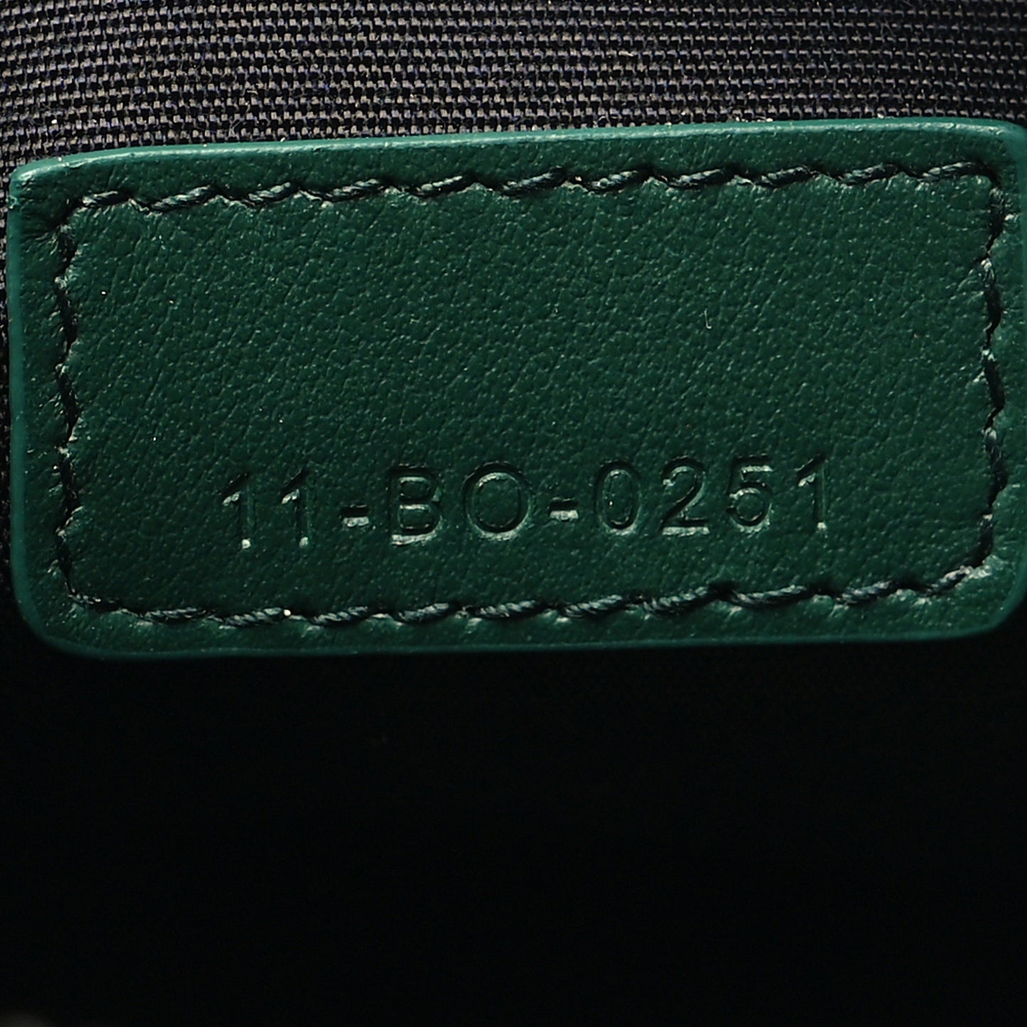 Calfskin Oblique Galaxy Perforated World Tour Messenger Pouch Green White