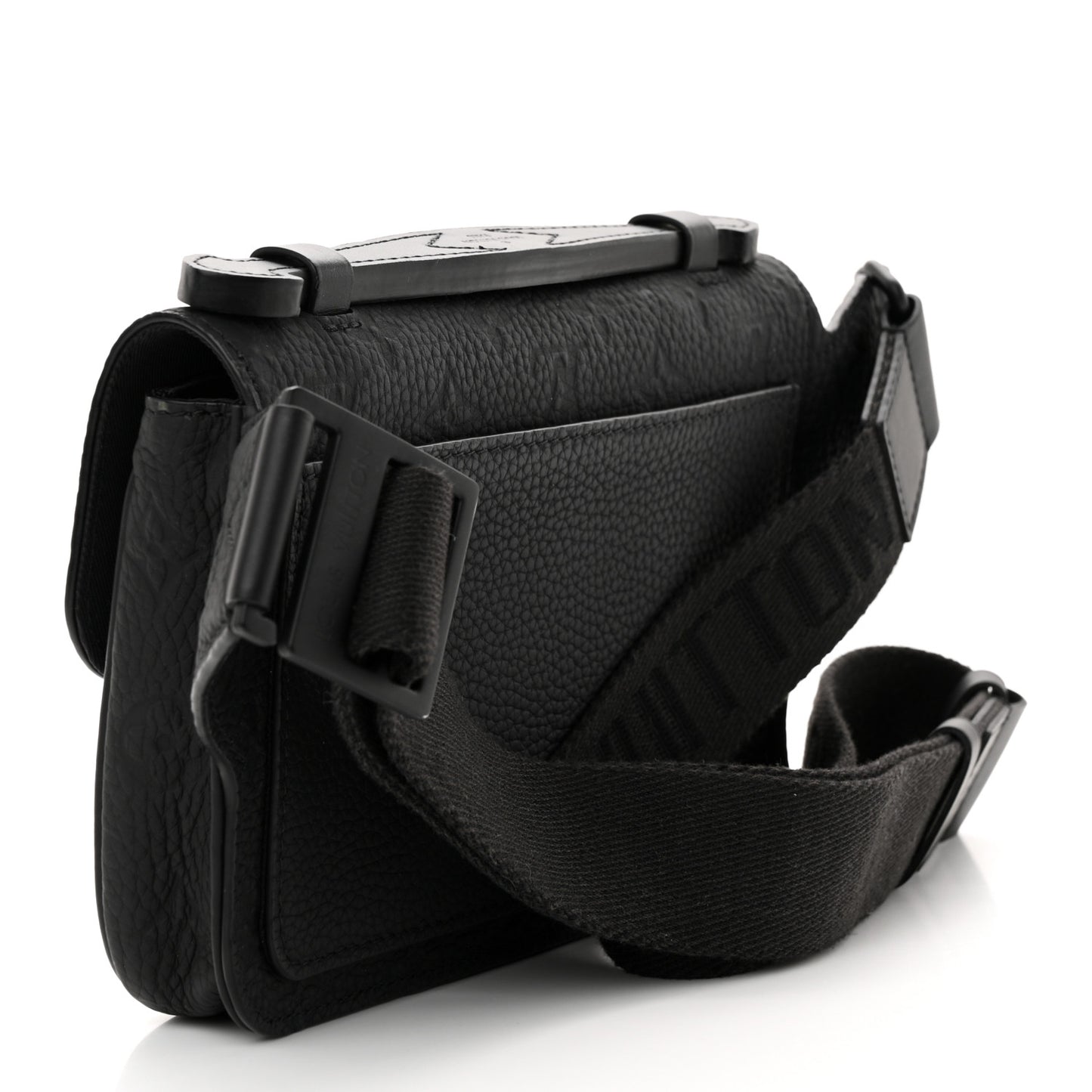 Taurillon Monogram S Lock Sling Bag Black