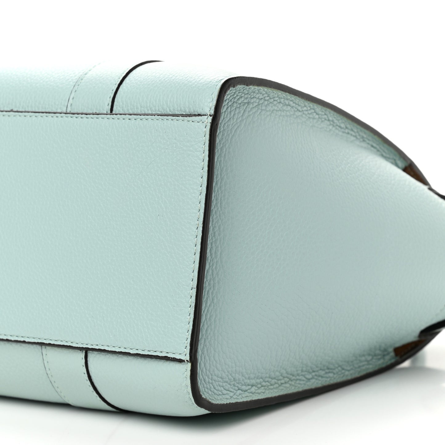 Small Classic Grain Small Bayswater Zip Tote Light Antique Blue