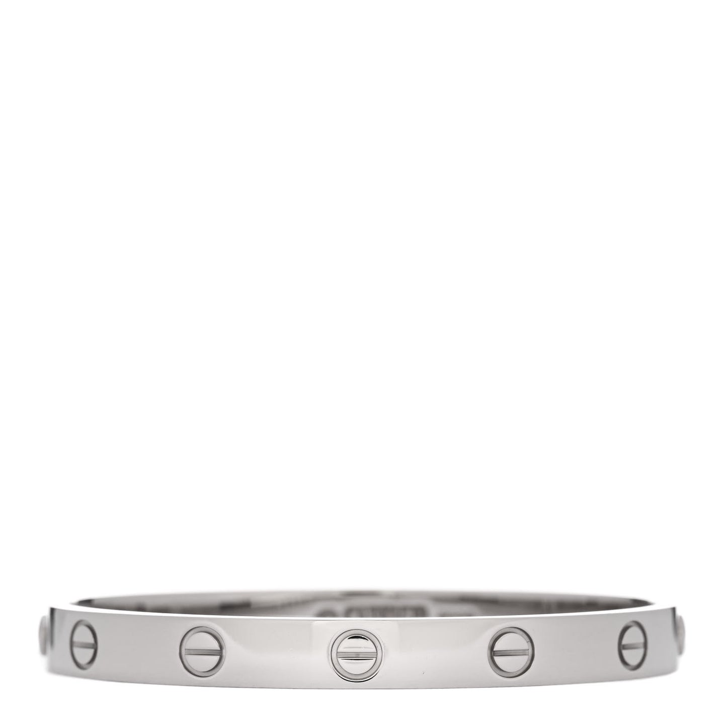 18K White Gold LOVE Bracelet 16