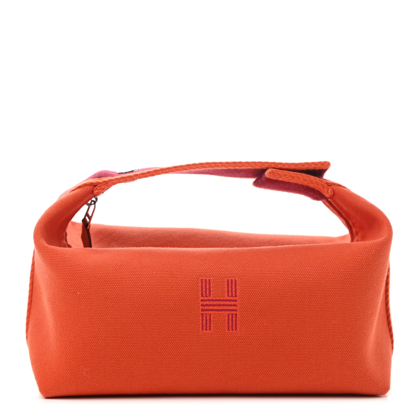 Canvas Small Bride-A-Brac Pouch Orange Burgundy