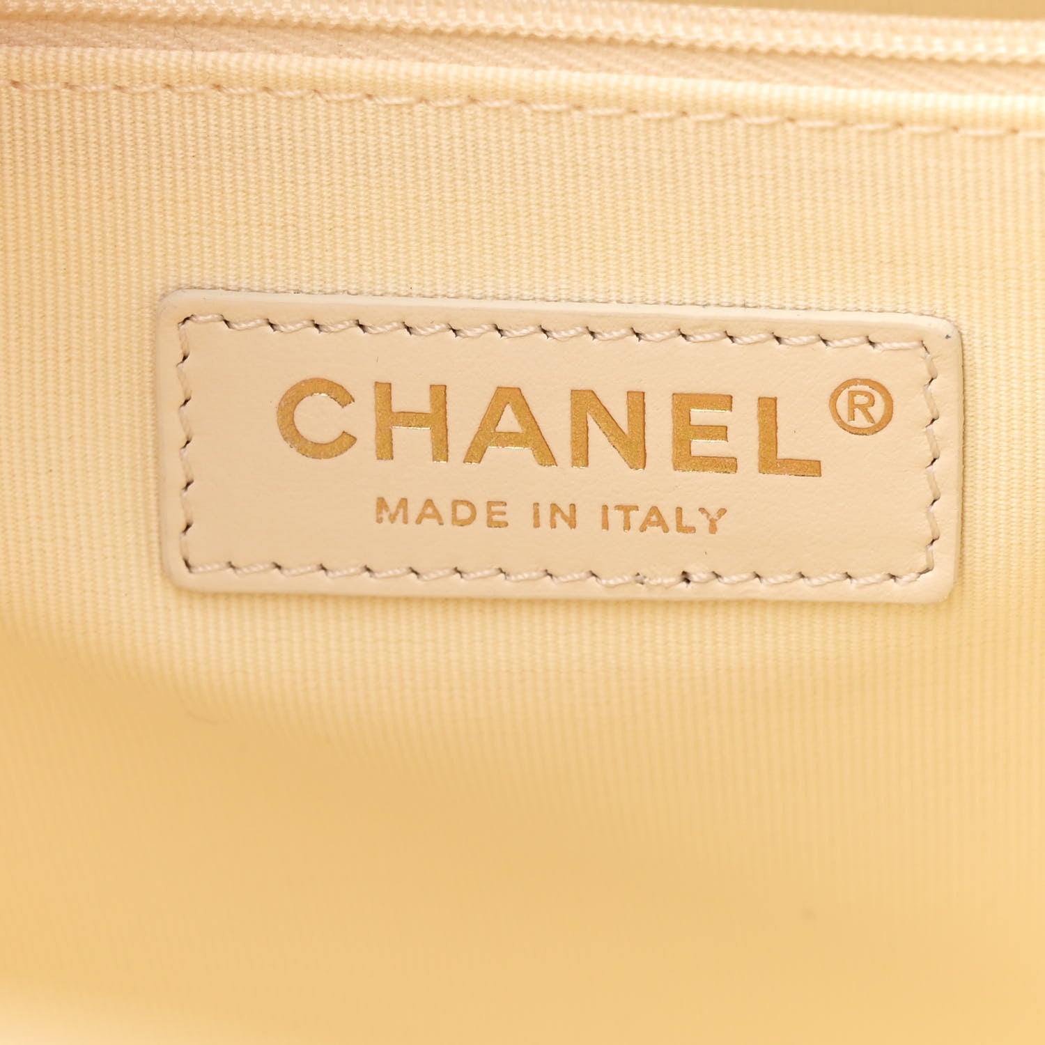 Chanel Striped Canvas Medium Deauville Tote Ecru Blue Yellow 8 of 13