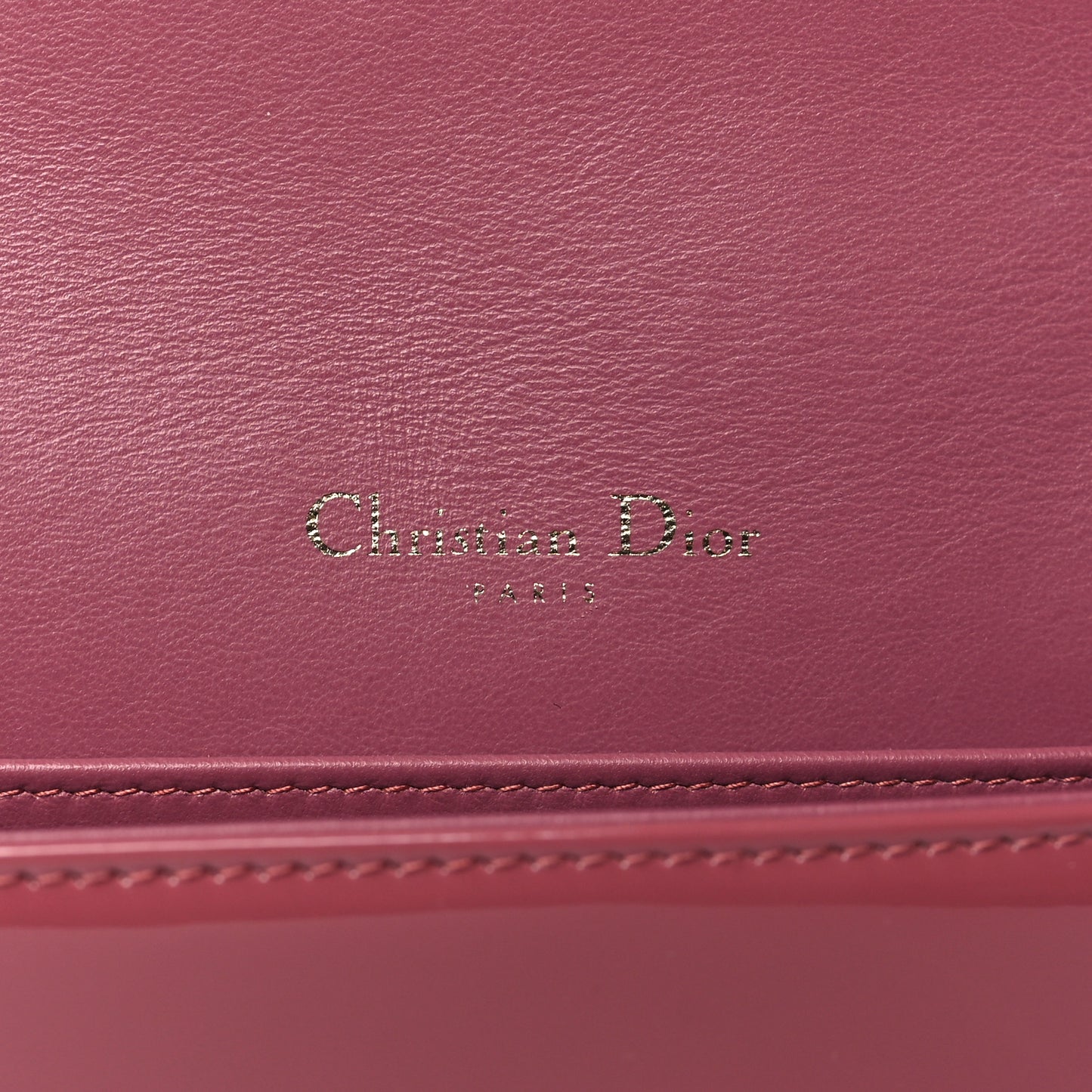 Patent Cannage Lady Dior Convertible Clutch Mallow Rose