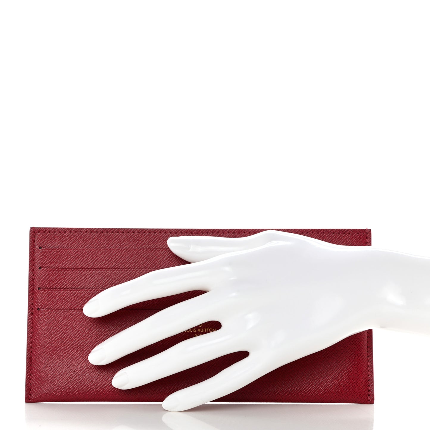 Calfskin Felicie Card Holder Insert Fuchsia