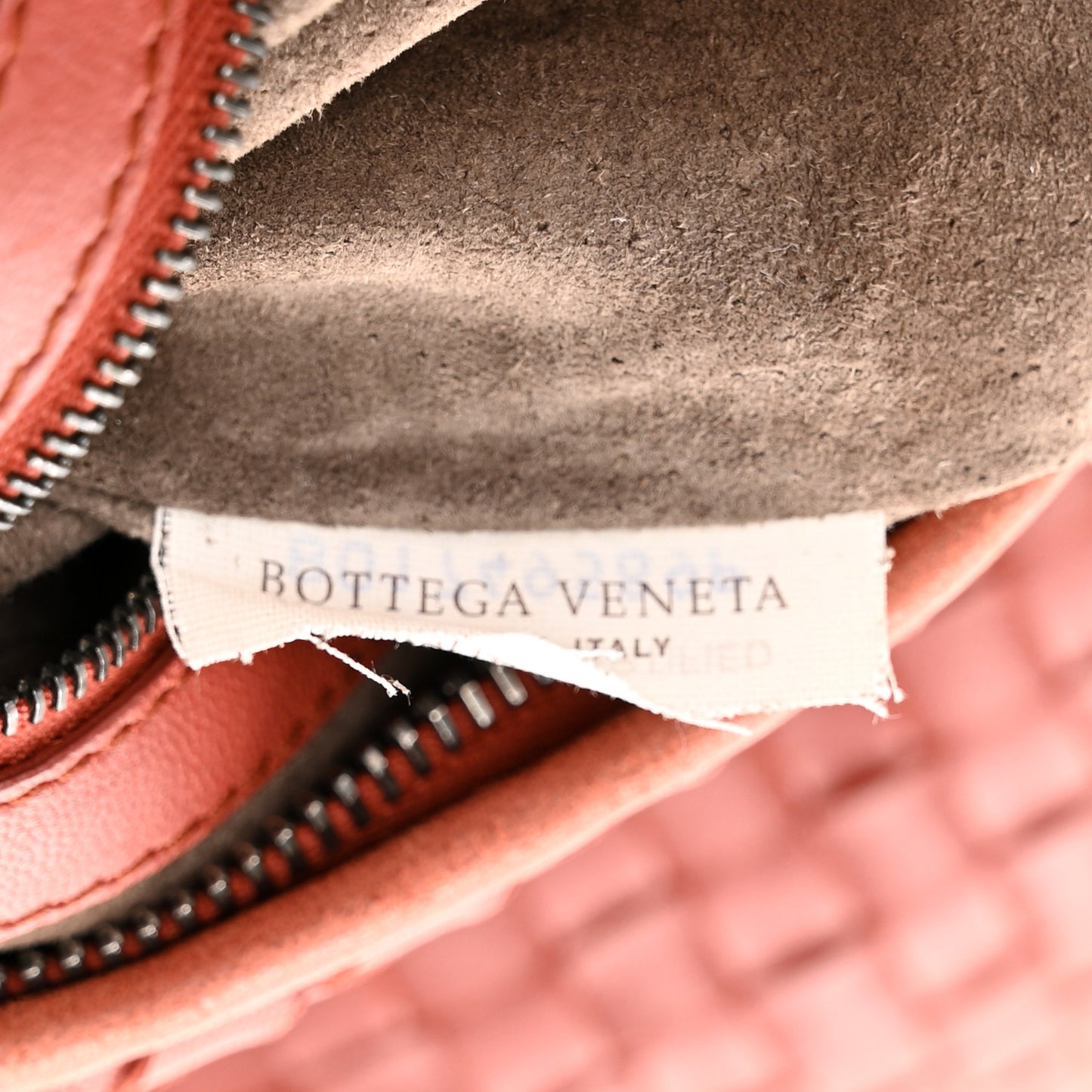 Nappa Intrecciato Large Veneta Hobo Rust
