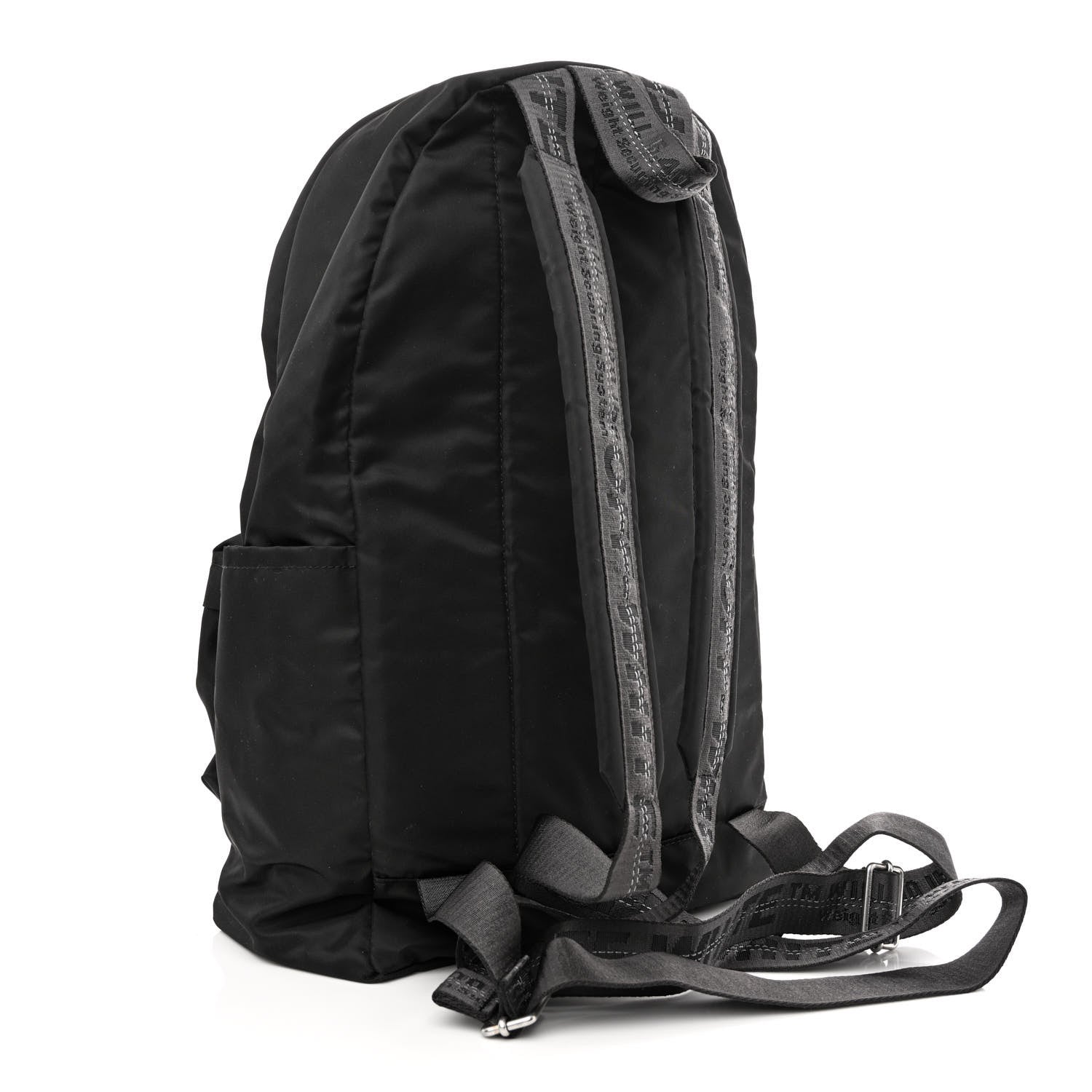 Off-White Canvas Logo Backpack Black Fuchsia 3 of 10
