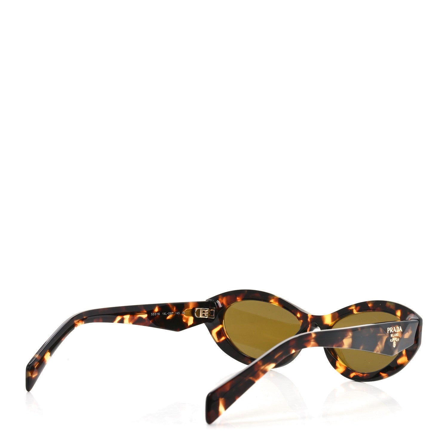 Prada Acetate Oval Sunglasses SPR 26Z Tortoise 4 of 7
