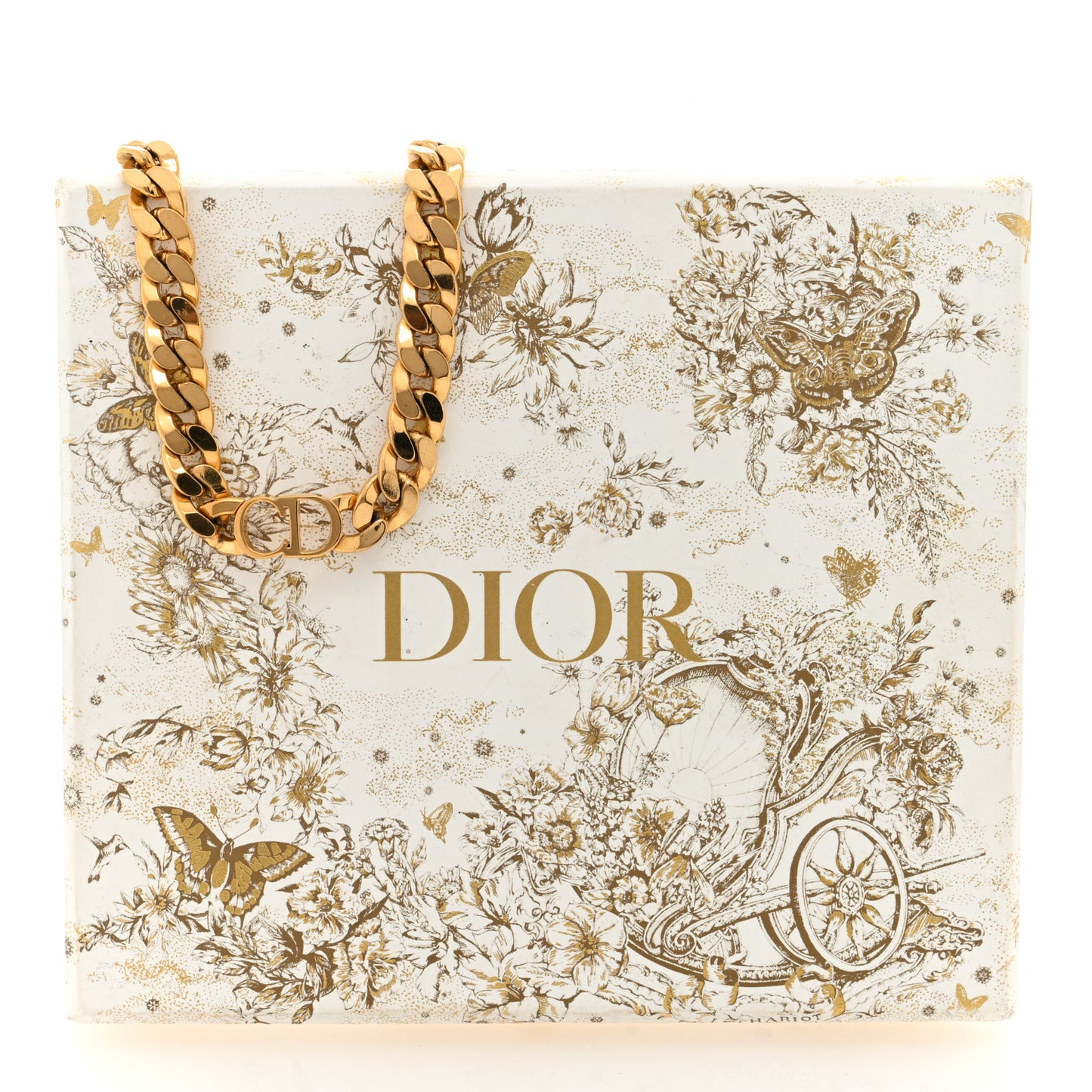 Metal Danseuse Etoile Chain Choker Necklace Gold