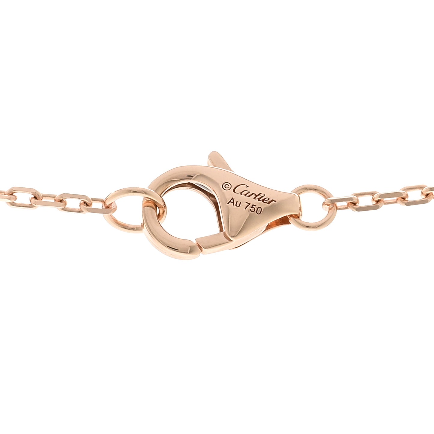 18K Pink Gold Diamond Juste Un Clou Pendant Necklace