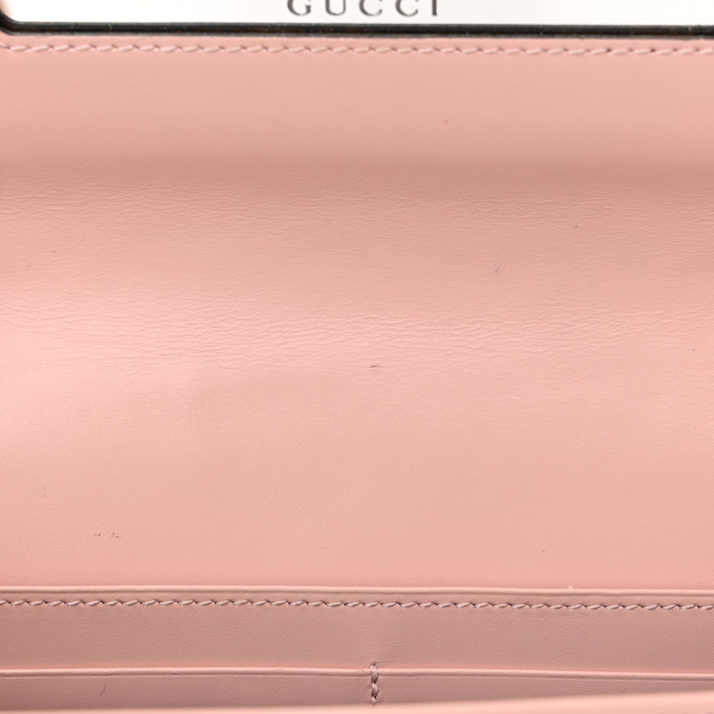 Guccissima Signature Crystal Cat Chain Wallet Light Candy Pink
