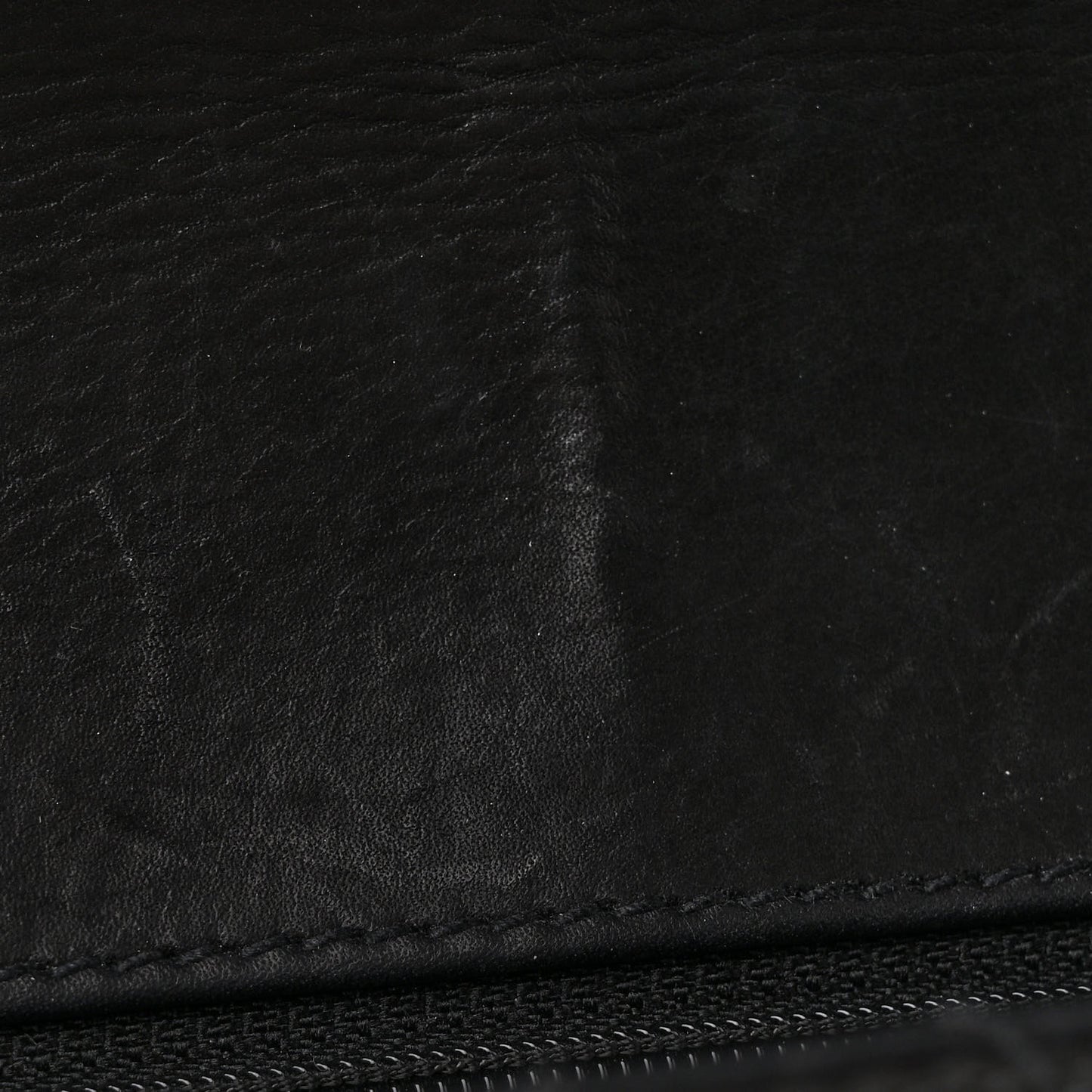 Calfskin Stitched Medium Single Flap Black