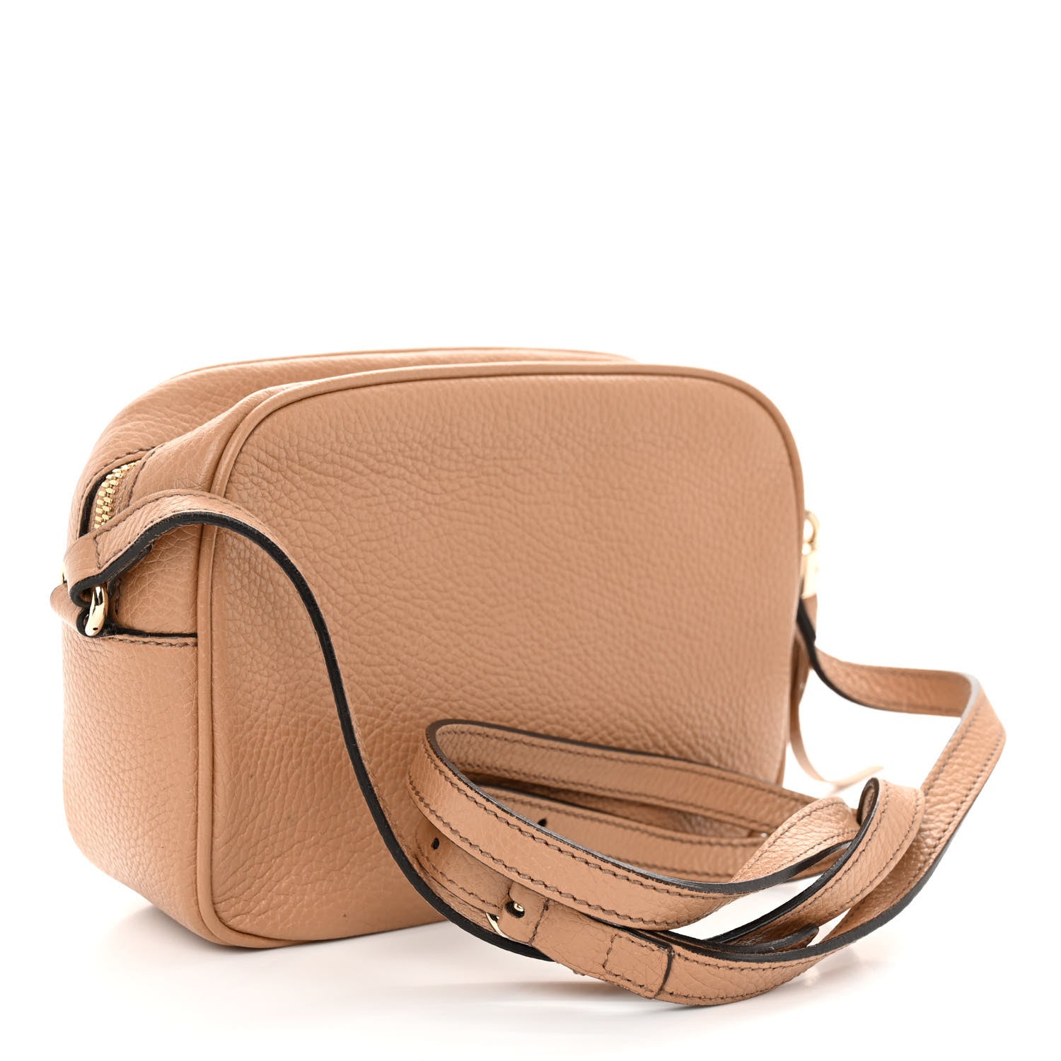 Gucci Pebbled Calfskin Small Soho Disco Bag Camelia 3 of 10