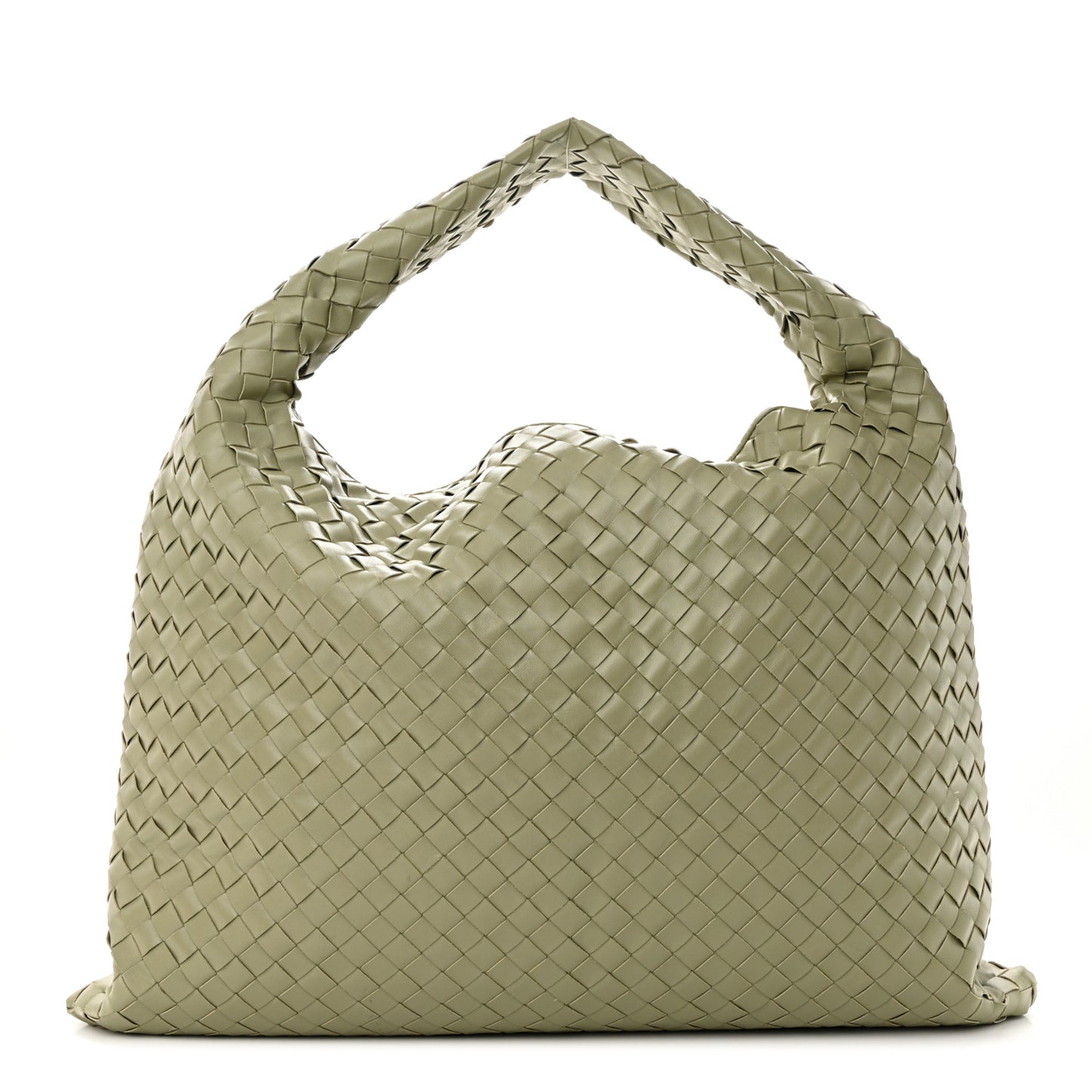 Calfskin Intrecciato Large Hop Travertine
