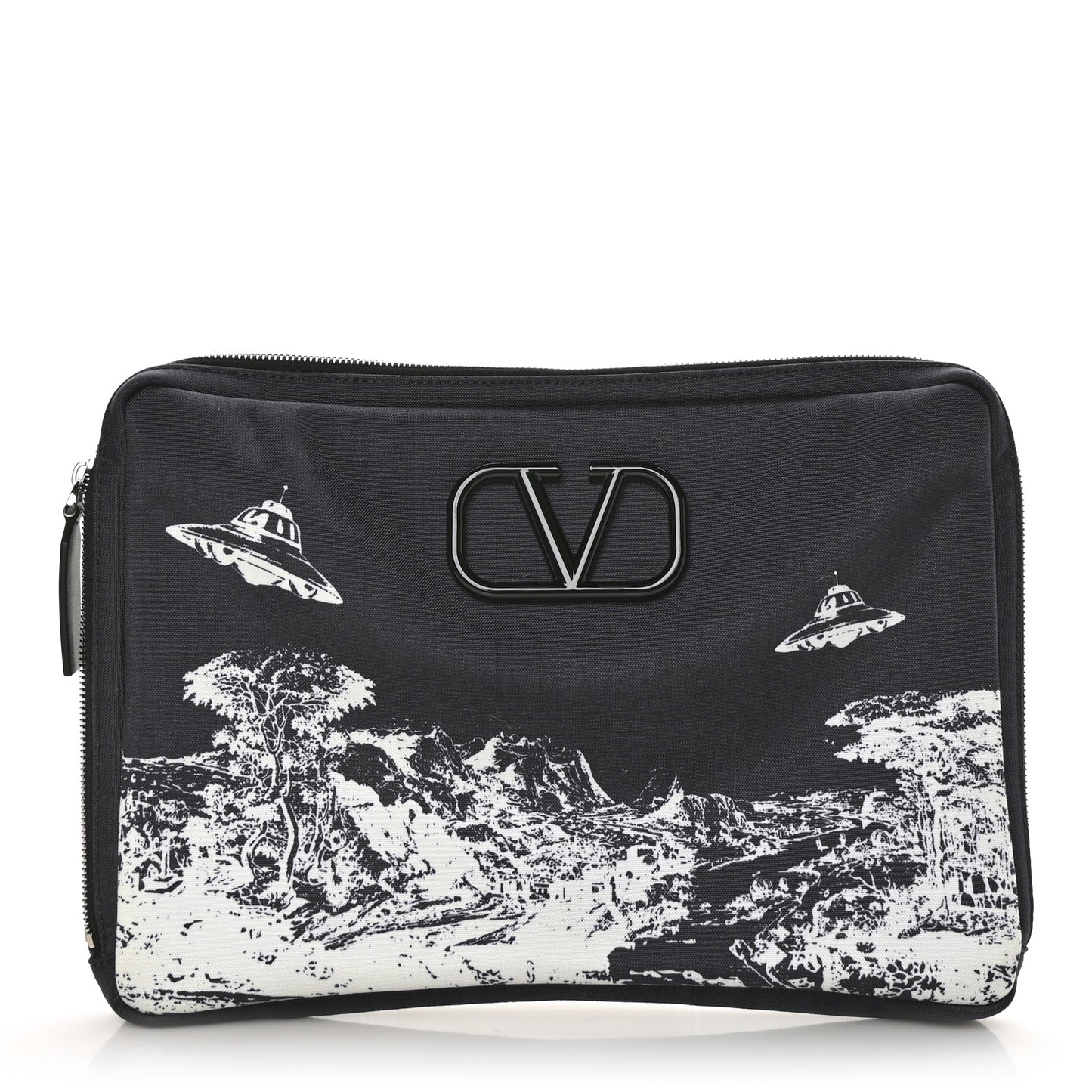 X UNDERCOVER Canvas Time Traveller Laptop Case Black