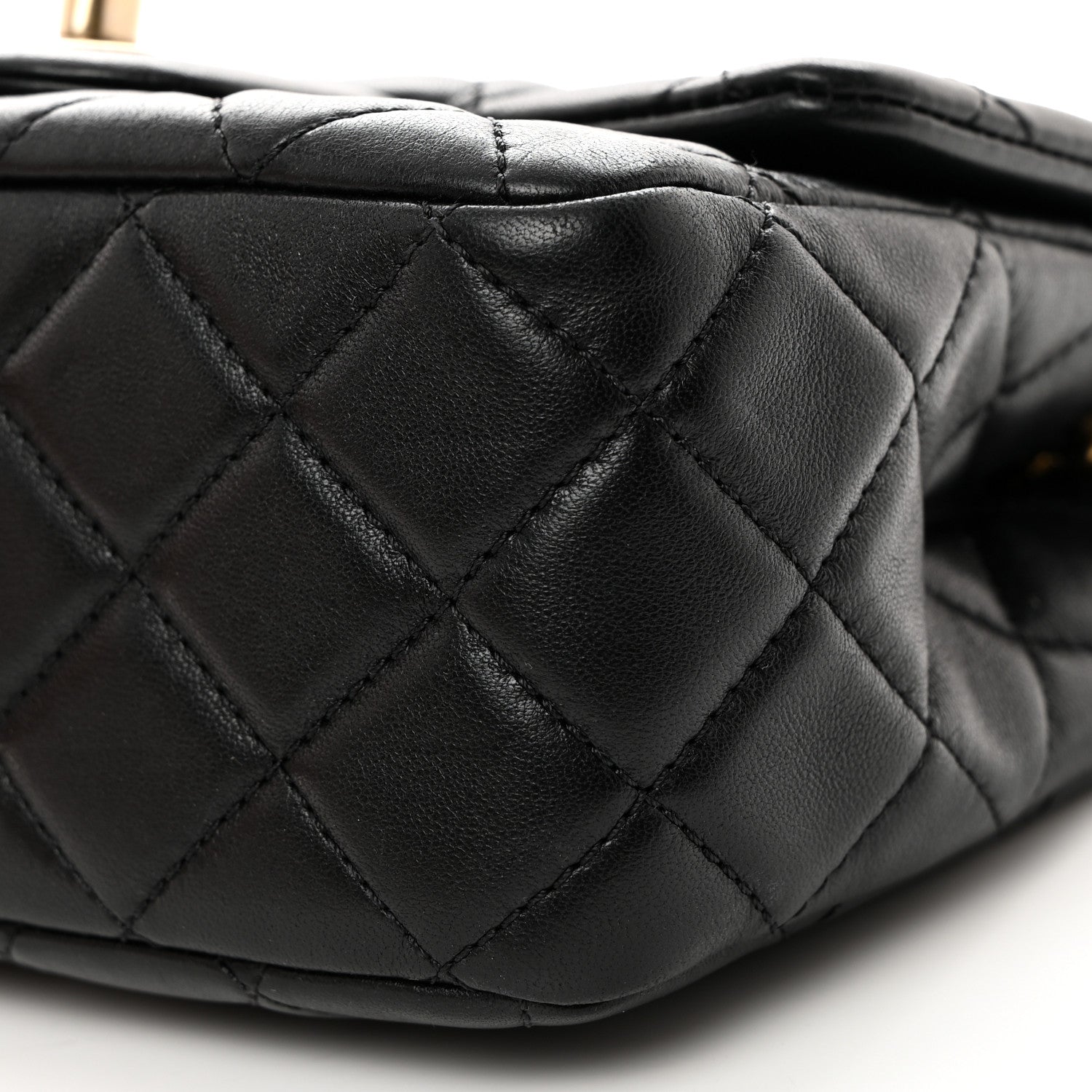 Chanel Lambskin Quilted Mini Pearl Crush Flap Black 10 of 10