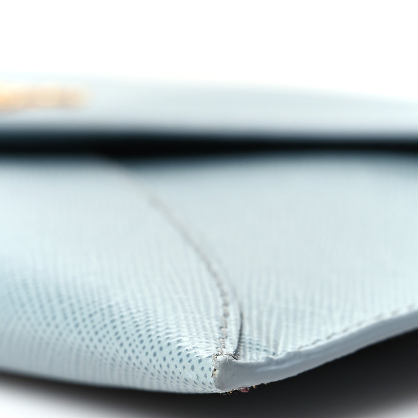 Saffiano Metal Envelope Wallet Cornflower Blue