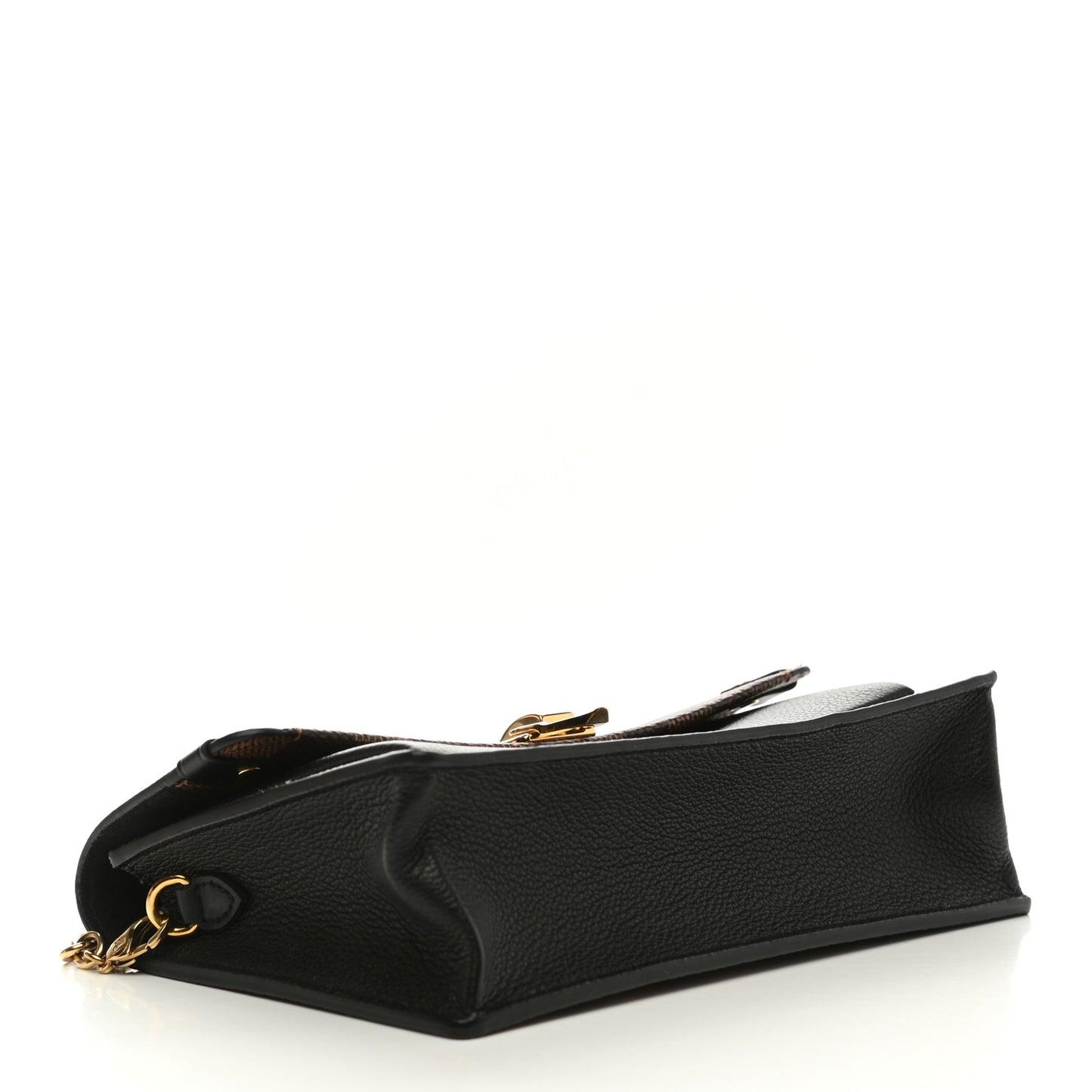 Damier Ebene Vavin Chain Wallet Black