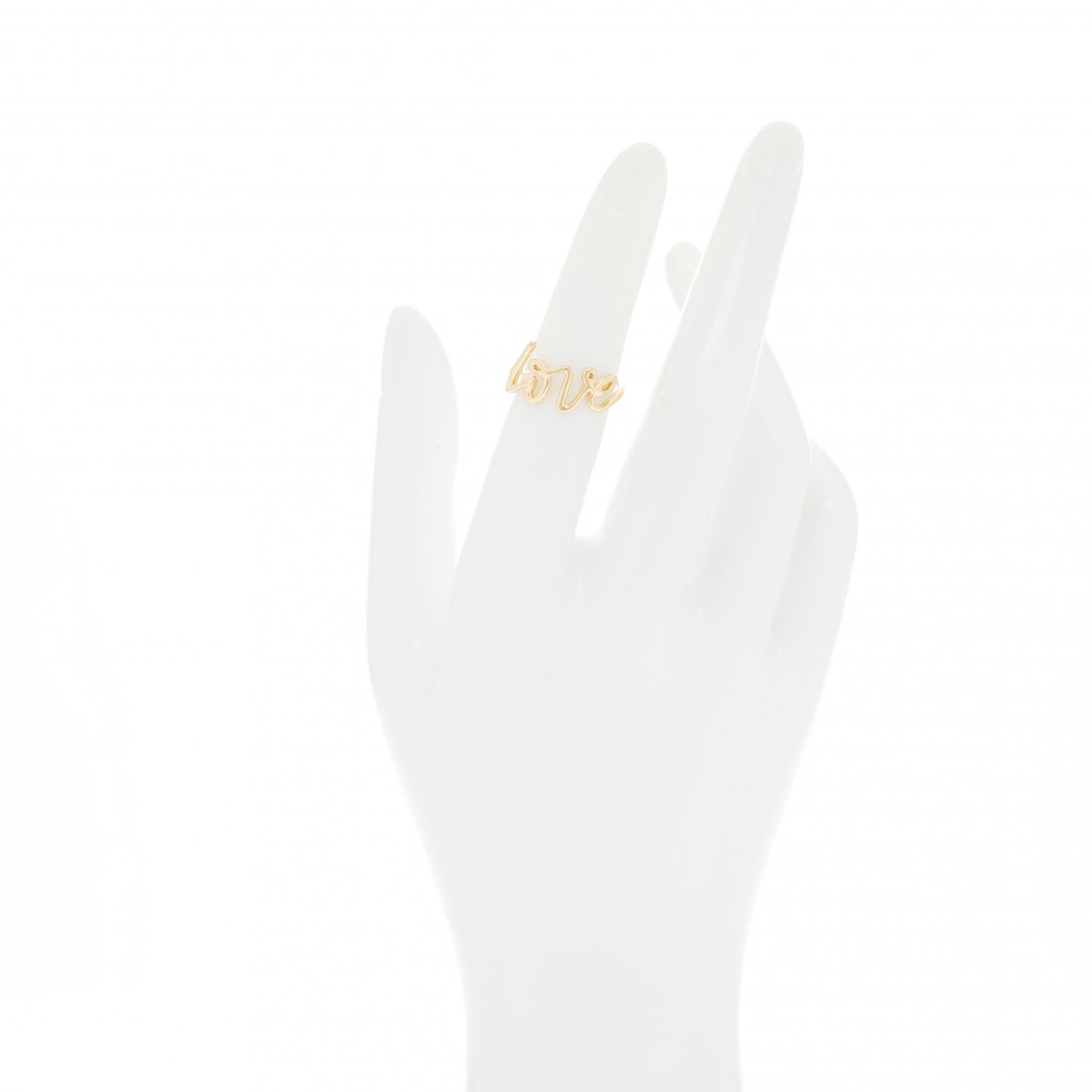18K Yellow Gold Paloma's Graffiti Love Ring 49 5