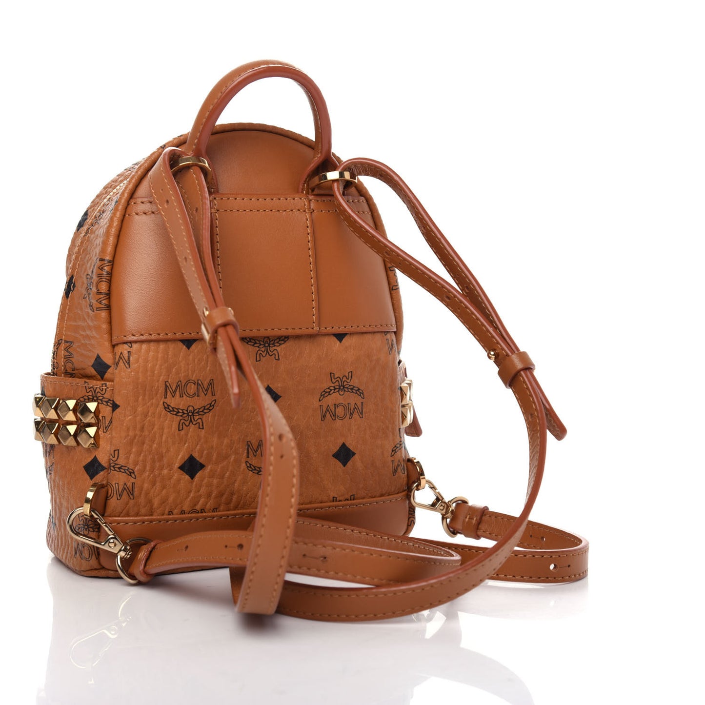 Visetos Side Stud X-Mini Stark Backpack Cognac