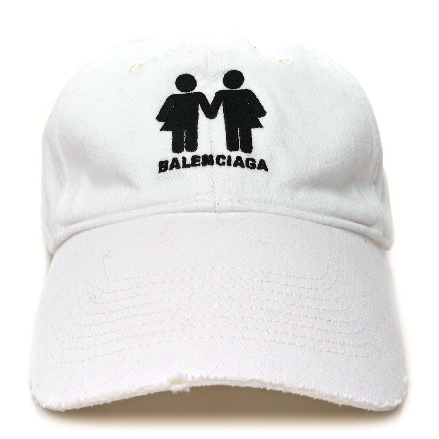 Cotton Drill Pride Cap Hat L White