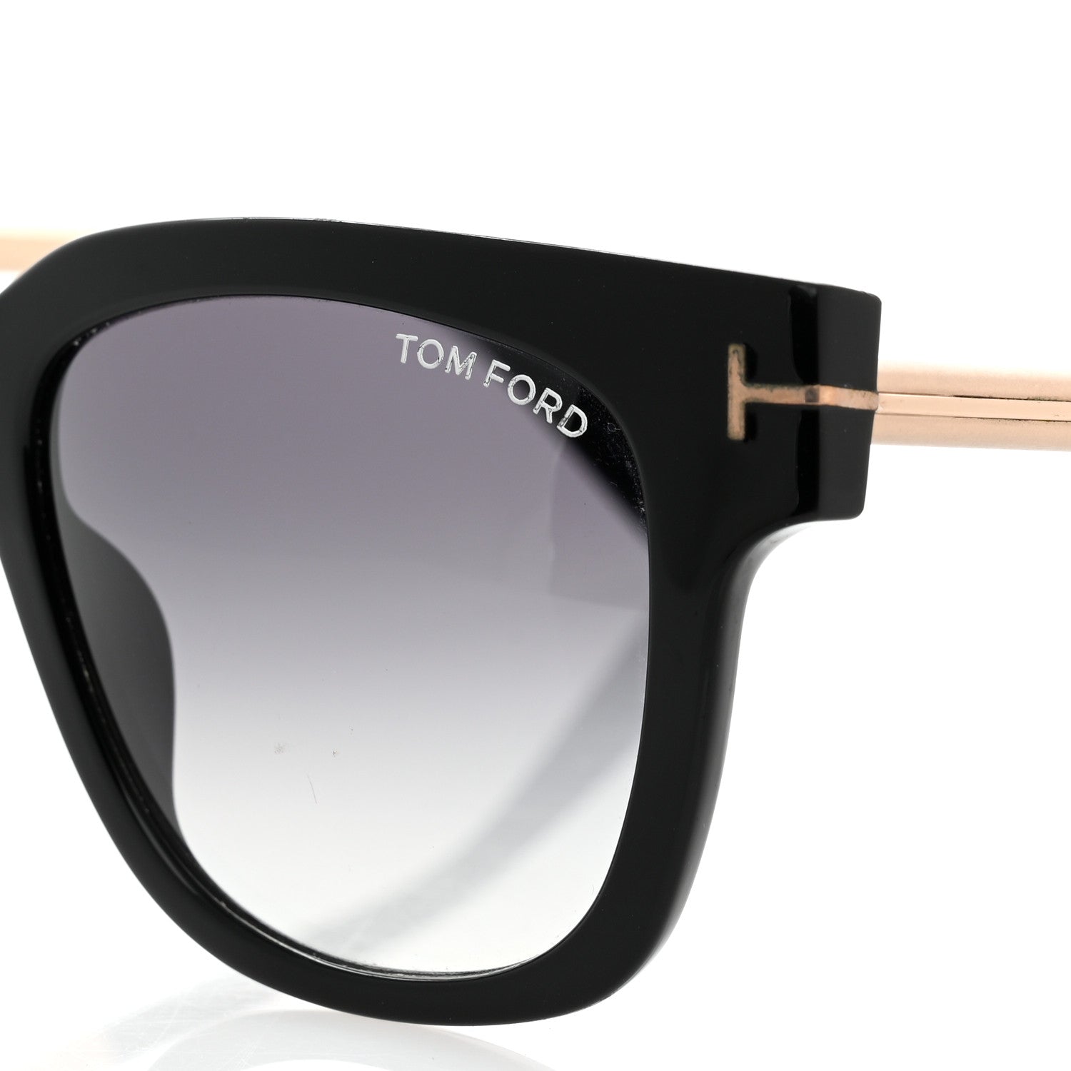 Tom Ford Acetate TracySquare Sunglasses TF436 Black 7 of 8
