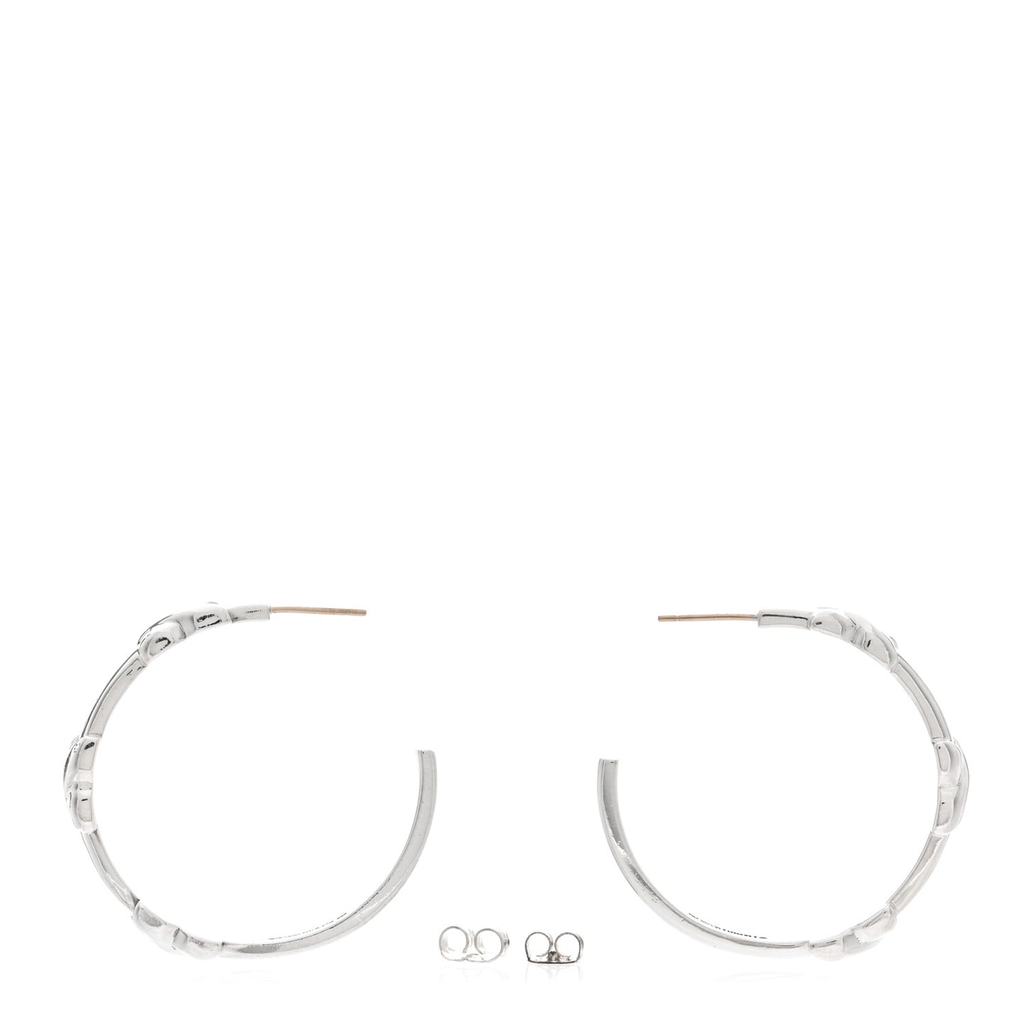 Sterling Silver X Hoop Earrings