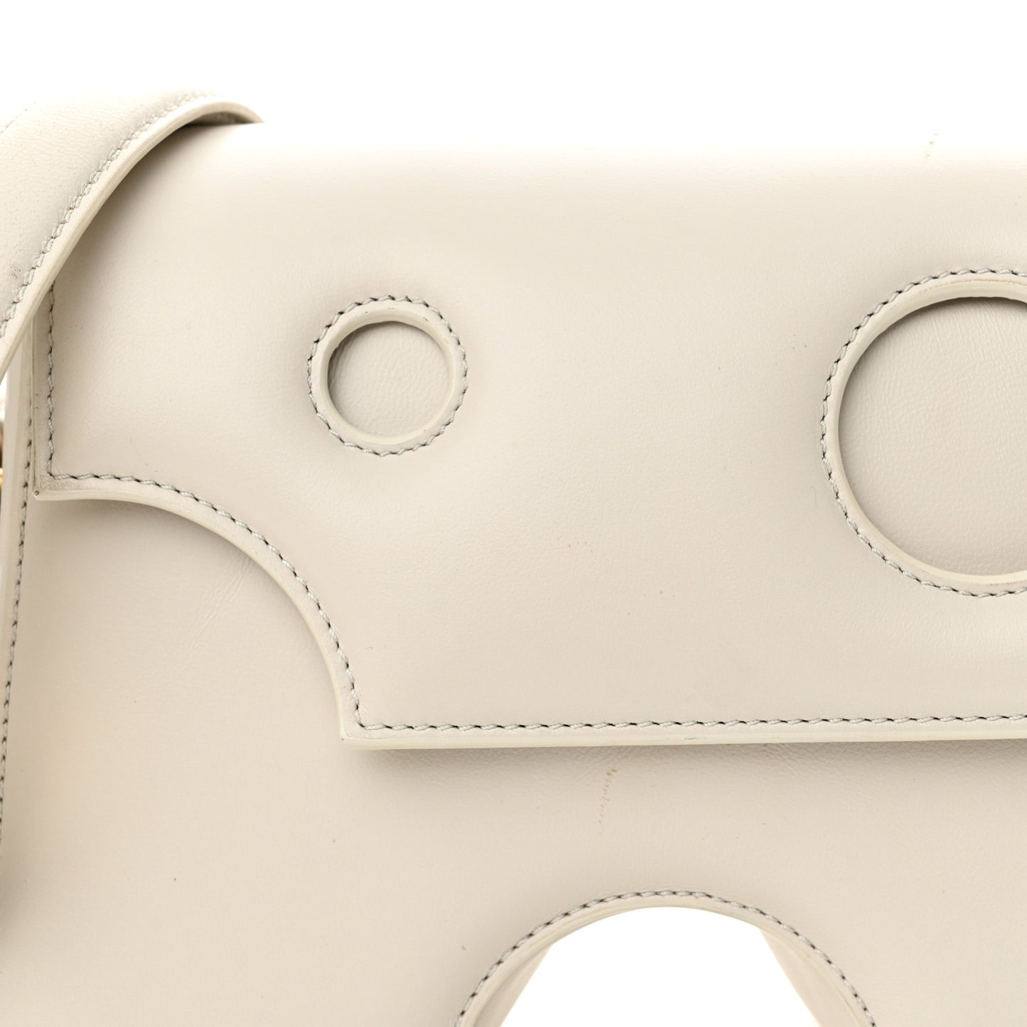 Calfskin Burrow 22 Shoulder Bag Beige