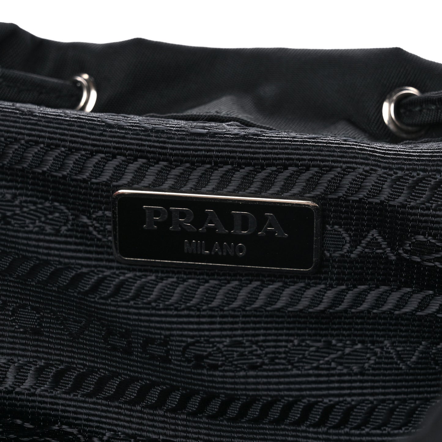 Nylon Vela Mini Crossbody Backpack Black