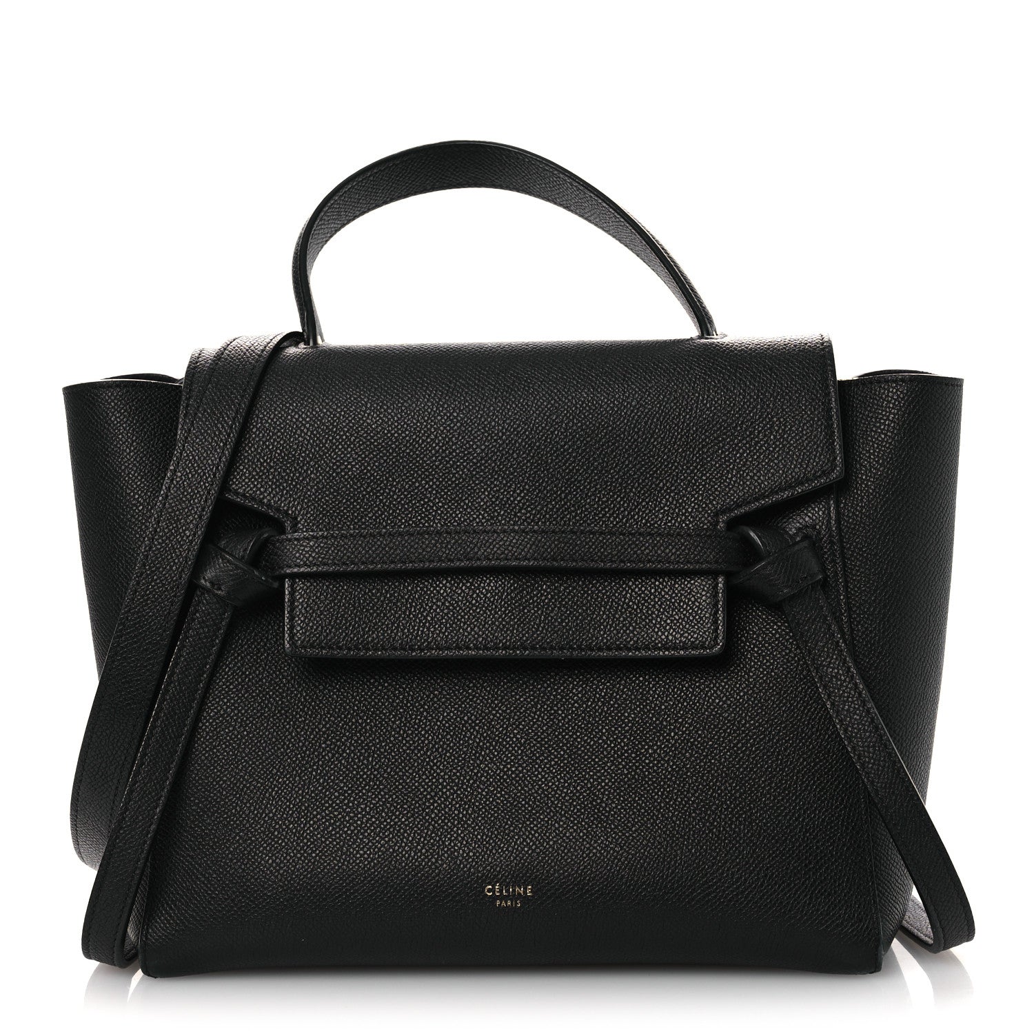 Celine Grained Calfskin Micro Belt Bag Black 1816799 – FASHIONPHILE